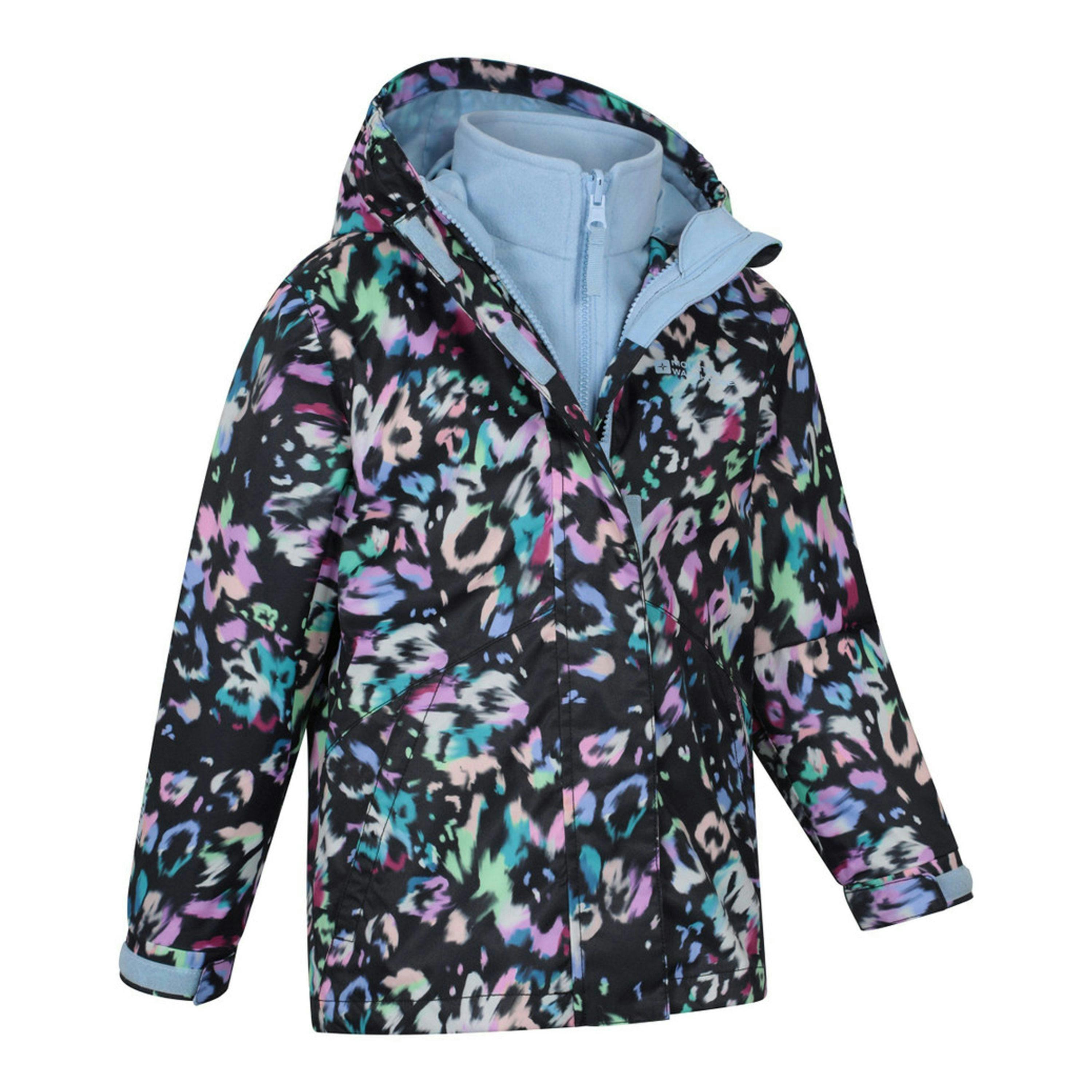 Mountain Warehouse Childrens/Kids Aries Printed 3 in 1 Jacket , view 4 of 4