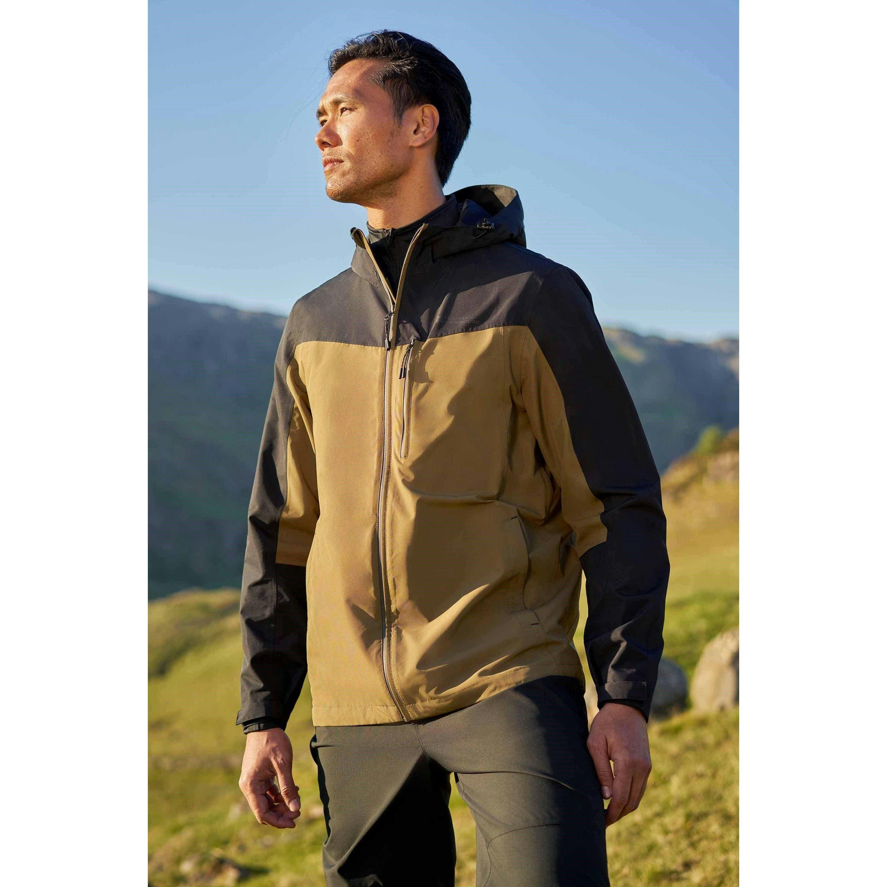 Mountain Warehouse Mens Brisk Extreme Colour Block Waterproof Jacket , view 1 of 1