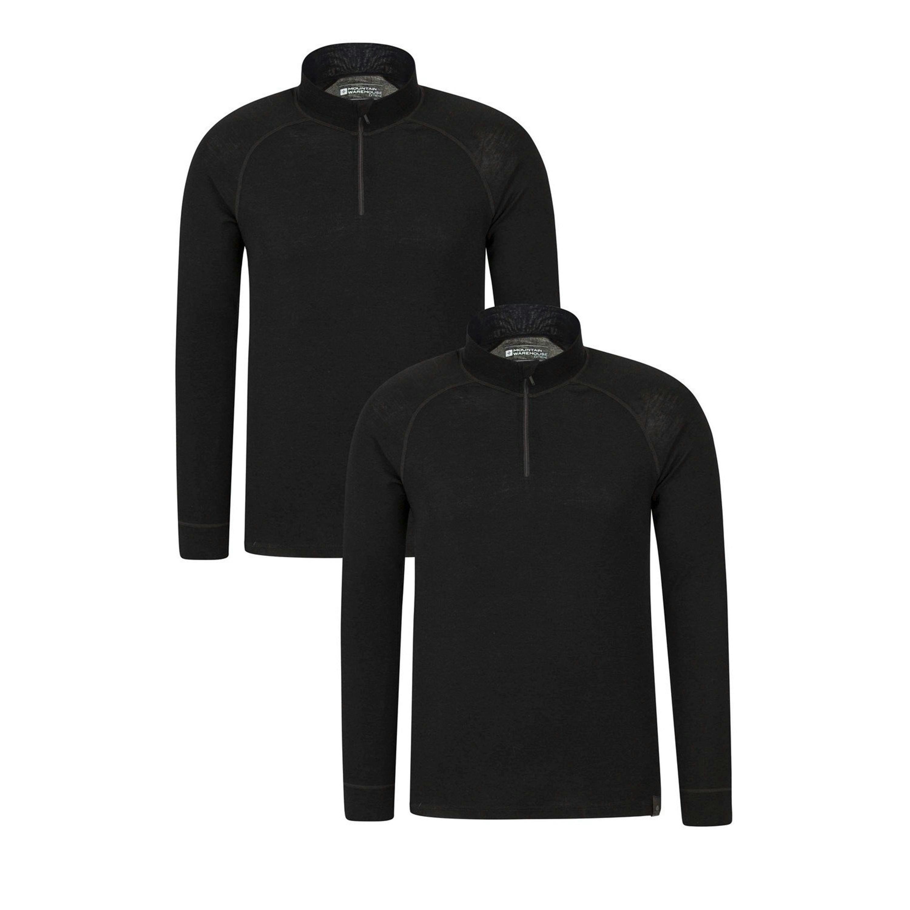 Mountain Warehouse Mens Merino Wool Base Layer Top (Pack of 2) , view 1 of 5