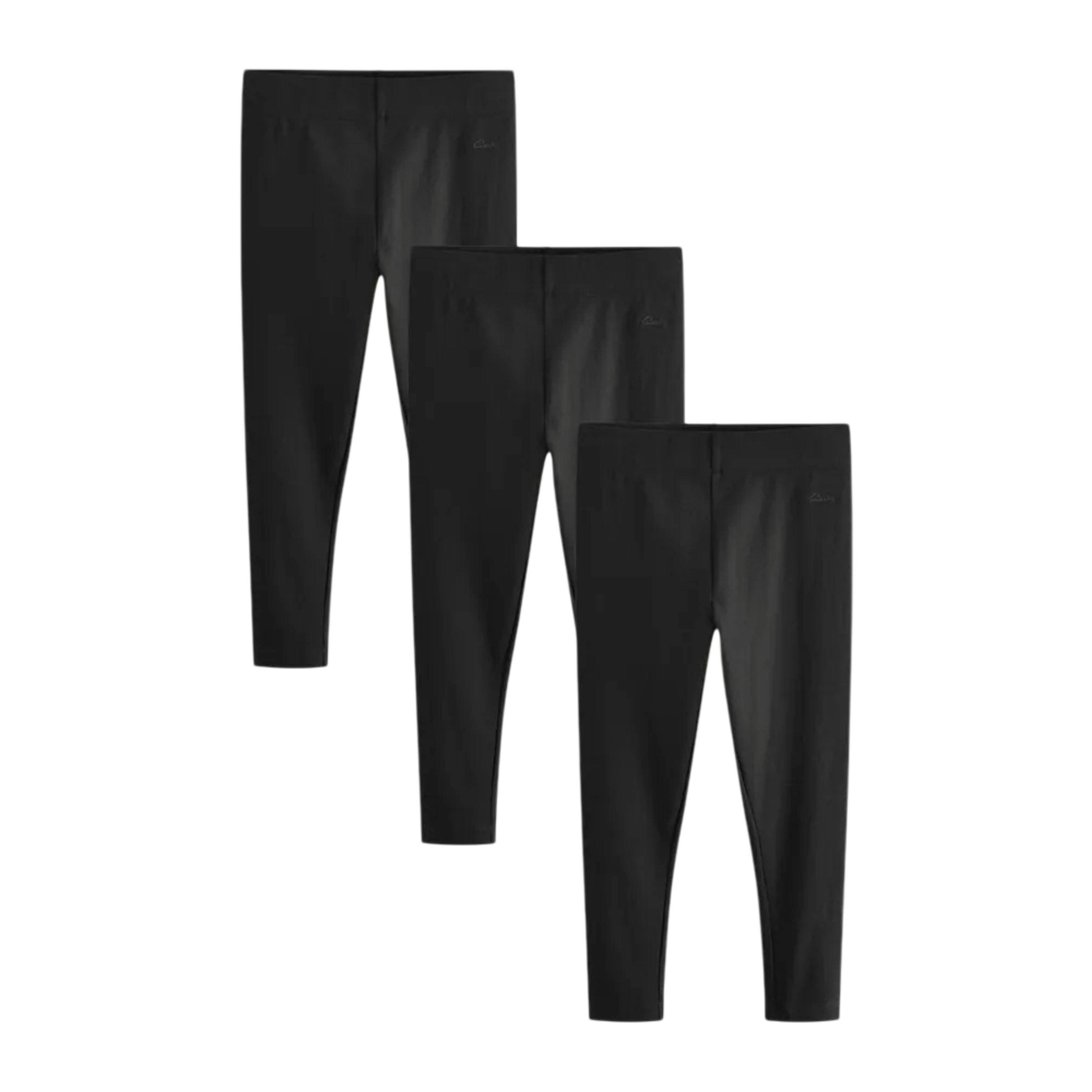 Clarks Girls Jersey School Leggings (Pack of 3) , view 1 of 3
