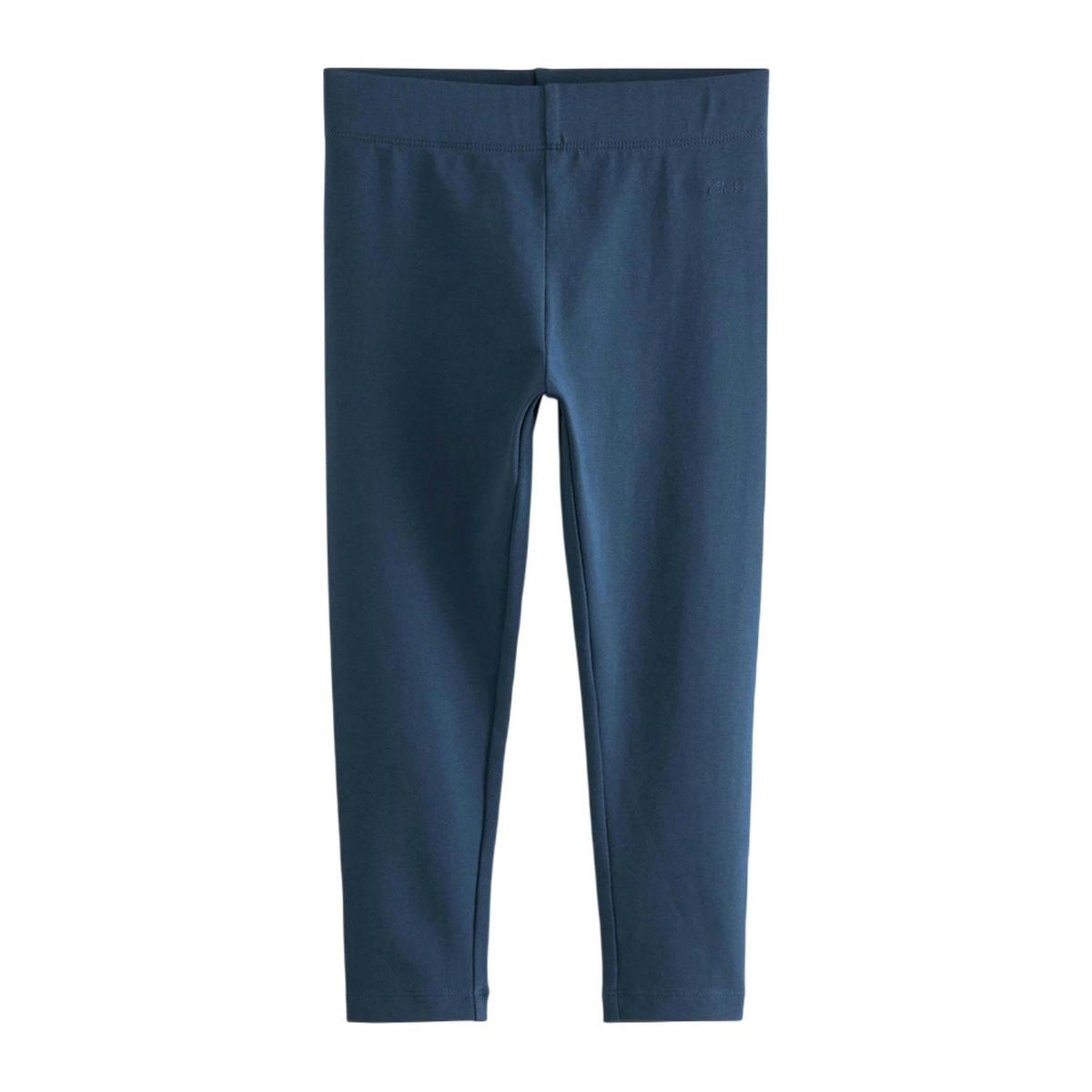 Clarks Girls Jersey School Leggings (Pack of 3) — Black/Blue