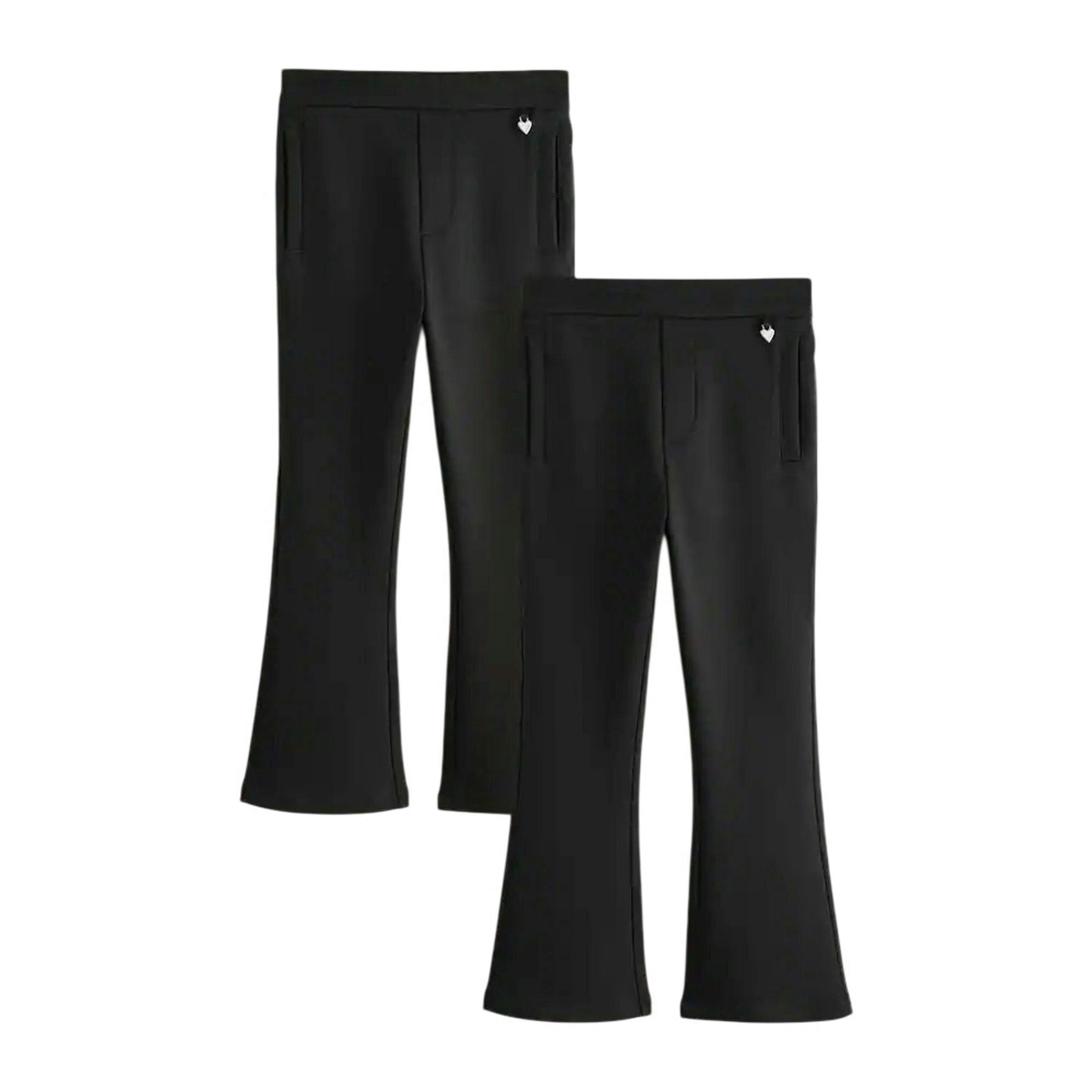 Clarks Girls Pull-On Flared School Trousers (Pack of 2) , view 1 of 4