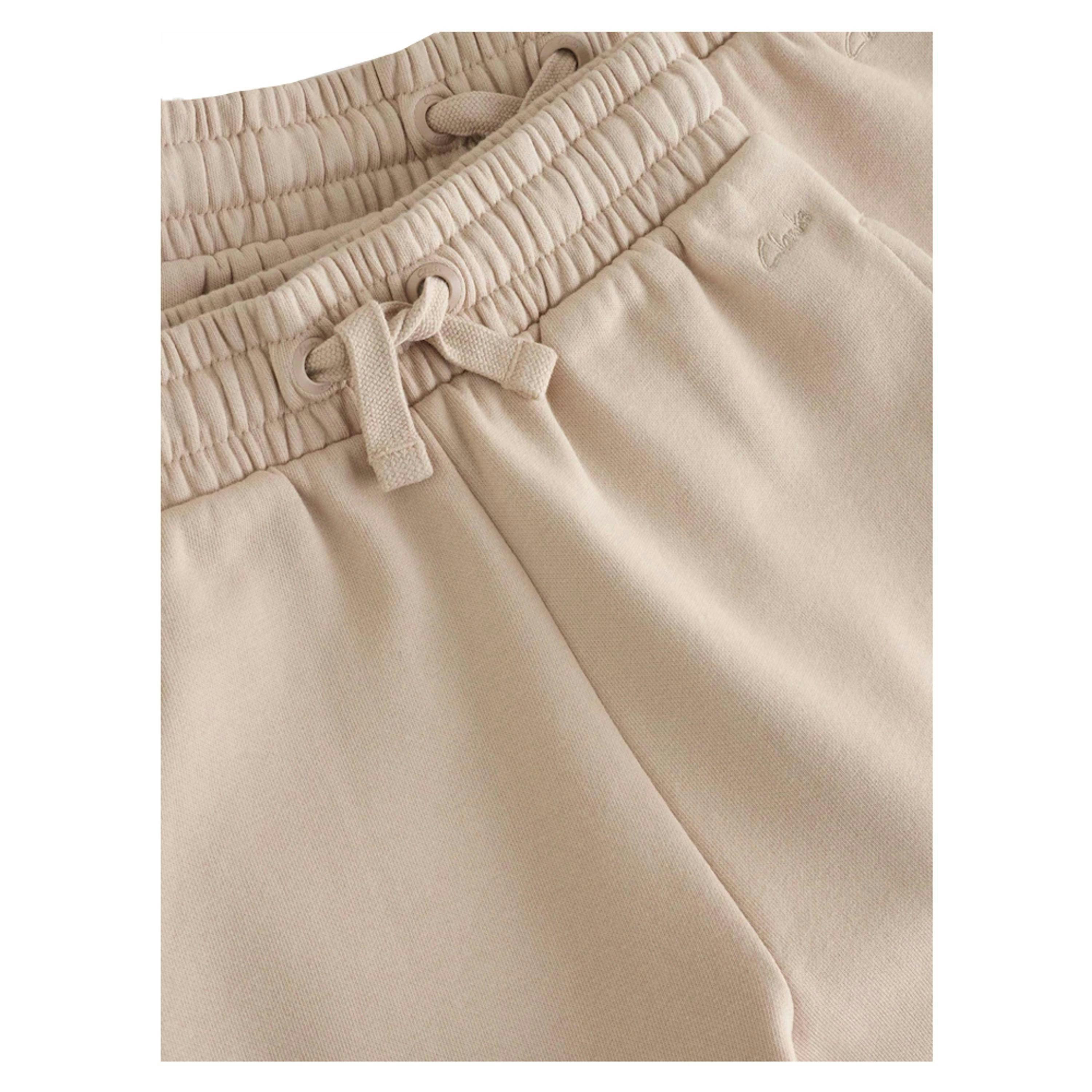 Clarks Boys Plain Ribbed Cuff Jogging Bottoms (Pack of 2) — Beige