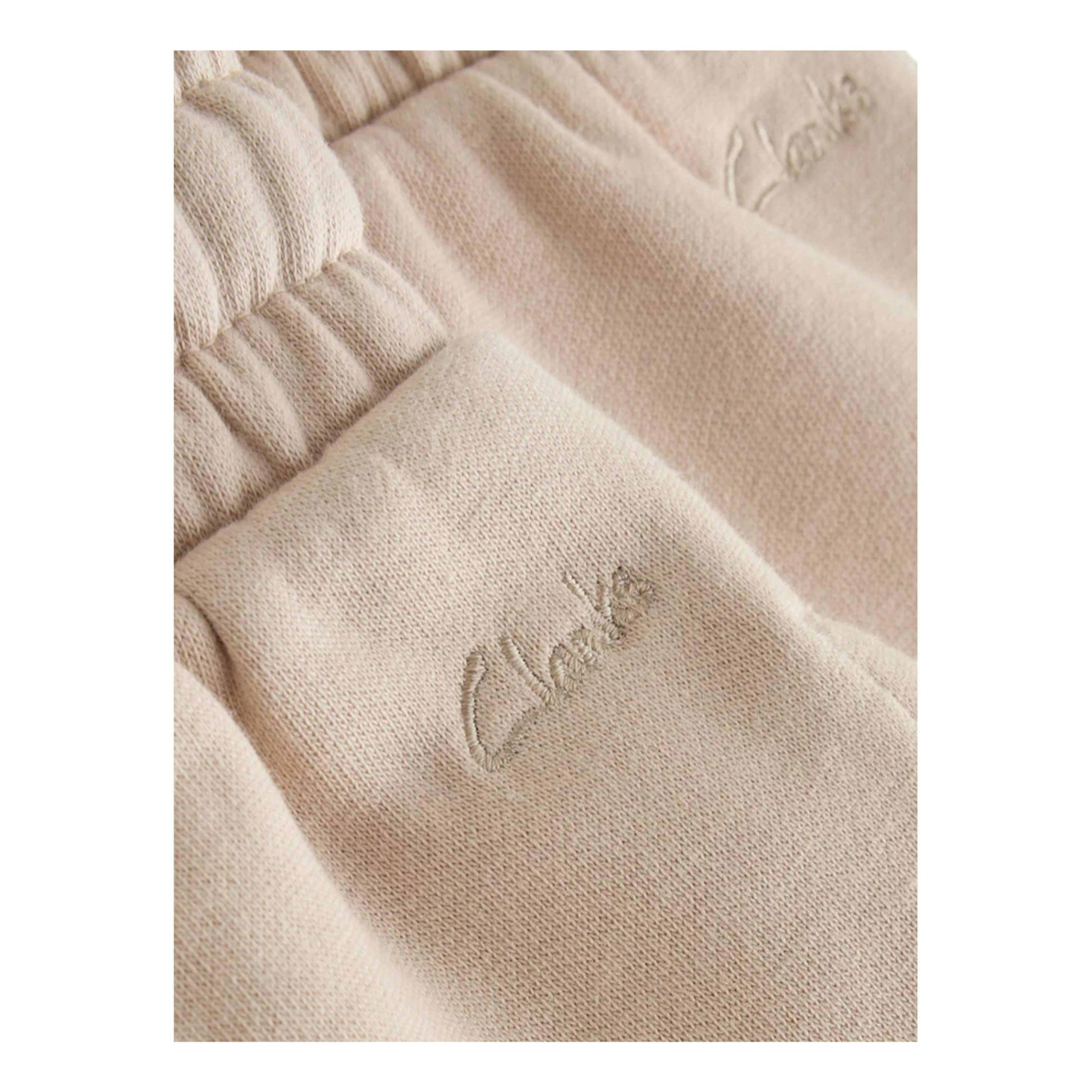 Clarks Boys Plain Ribbed Cuff Jogging Bottoms (Pack of 2) — Beige