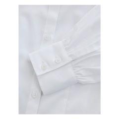 Clarks Girls Frill Shoulder Long-Sleeved Shirt (Pack of 2) — White 4