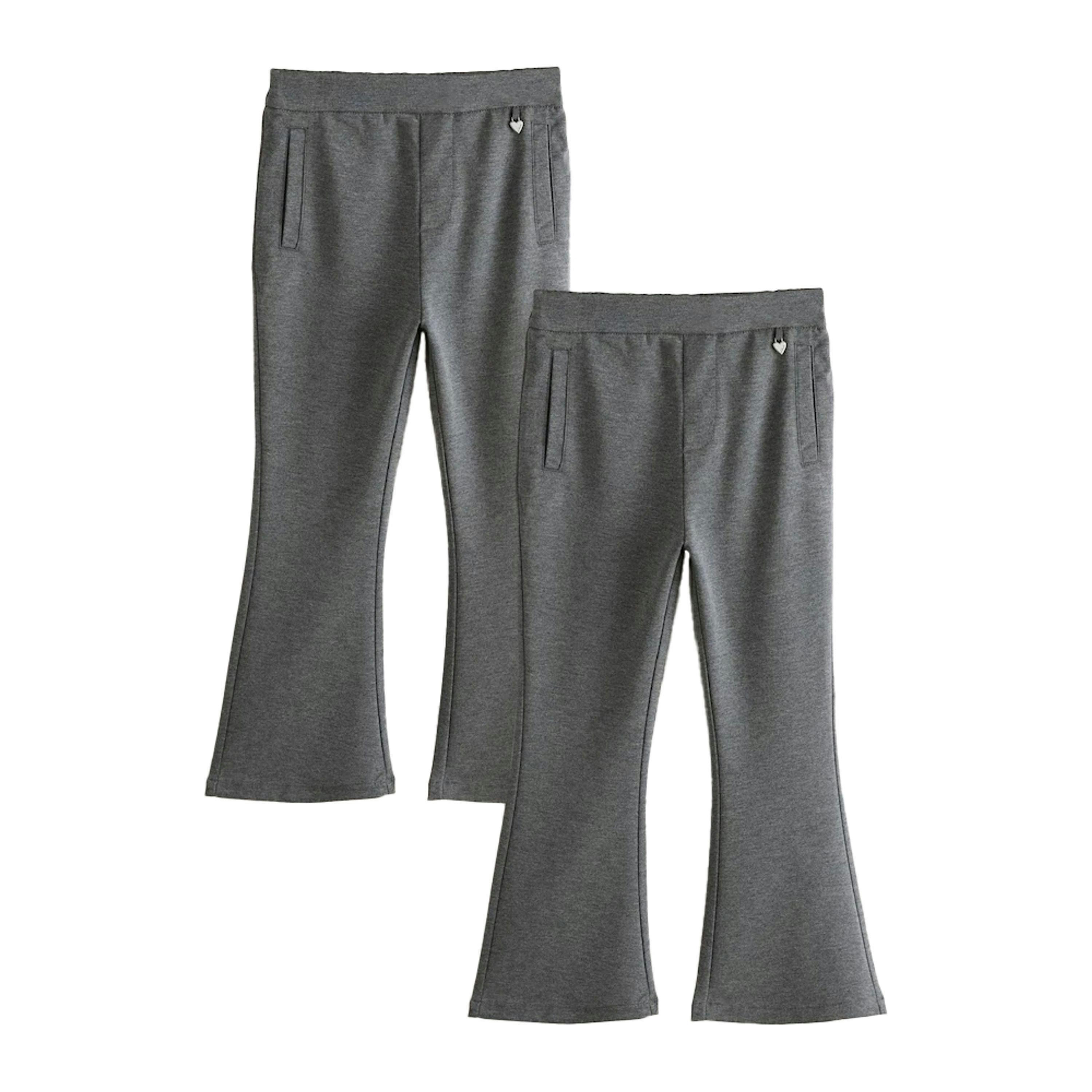 Clarks Girls Flared School Trousers (Pack of 2) , view 1 of 3