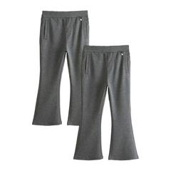 Clarks Girls Flared School Trousers (Pack of 2) — Grey 1