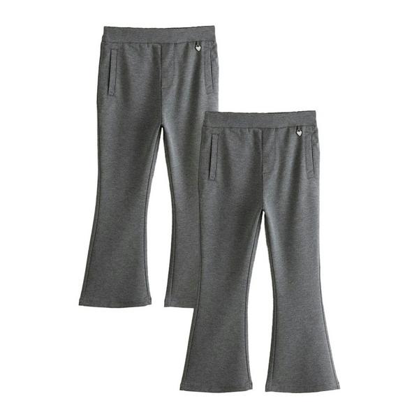 Clarks Girls Flared School Trousers (Pack of 2) — Grey