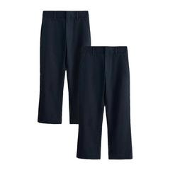 Clarks Boys Slim School Trousers (Pack of 2) — Blue 1