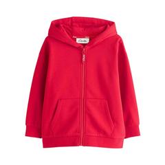 Clarks Boys Embroidered Logo Full Zip Hoodie — Red 2