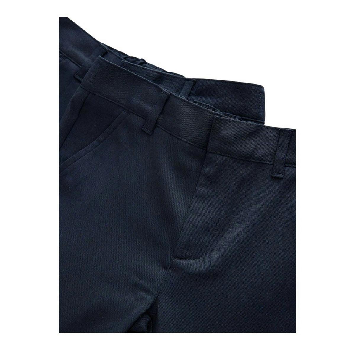 Clarks Boys Regular School Trousers (Pack of 2) — Blue