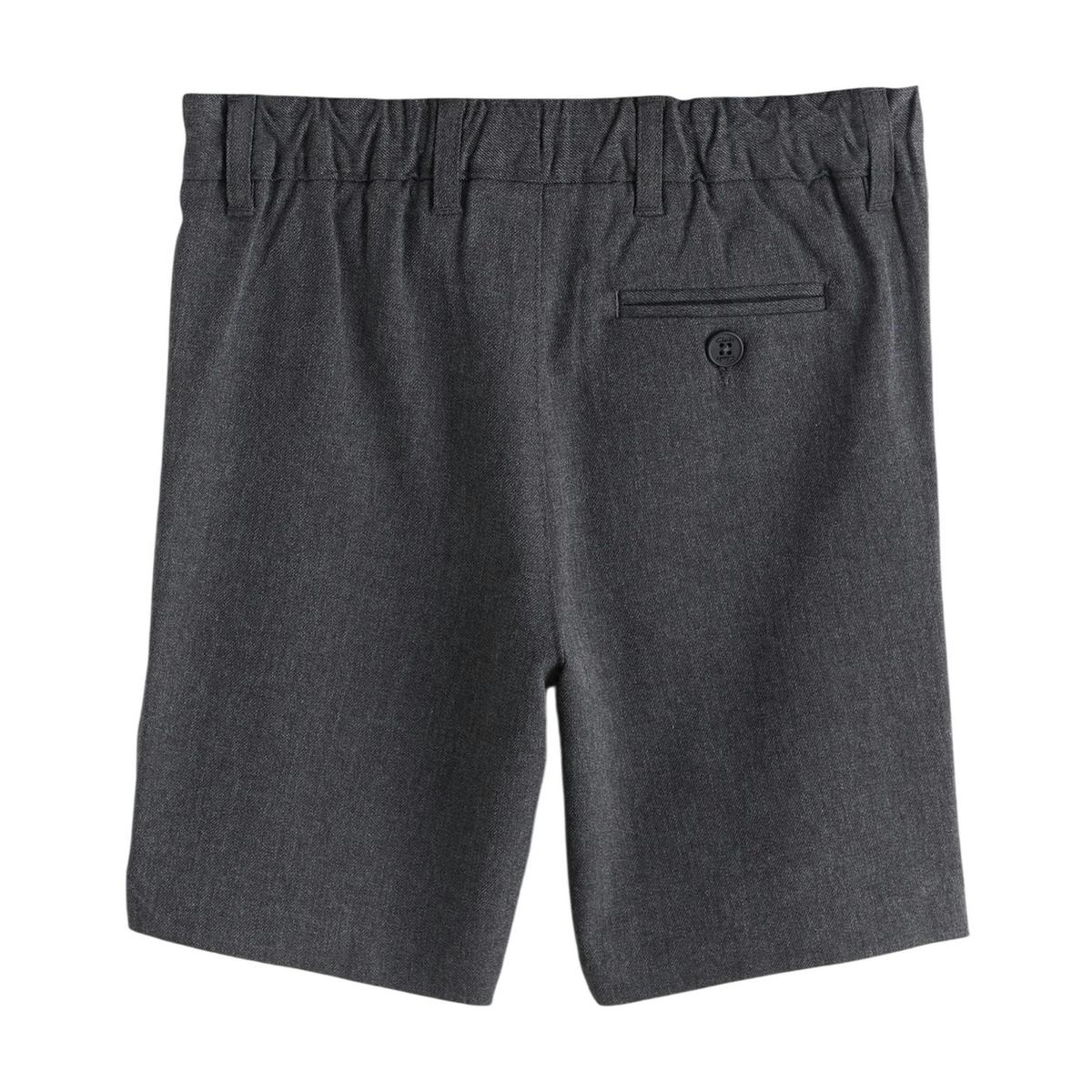 Clarks Boys Plain Regular School Shorts (Pack of 3) — Grey