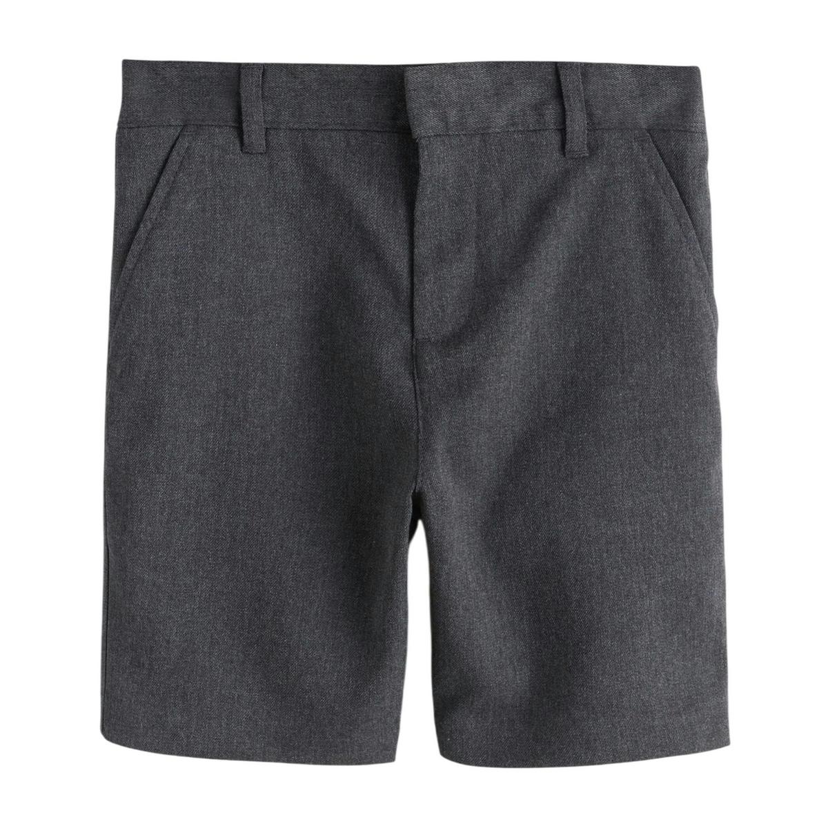 Clarks Boys Plain Regular School Shorts (Pack of 3) — Grey