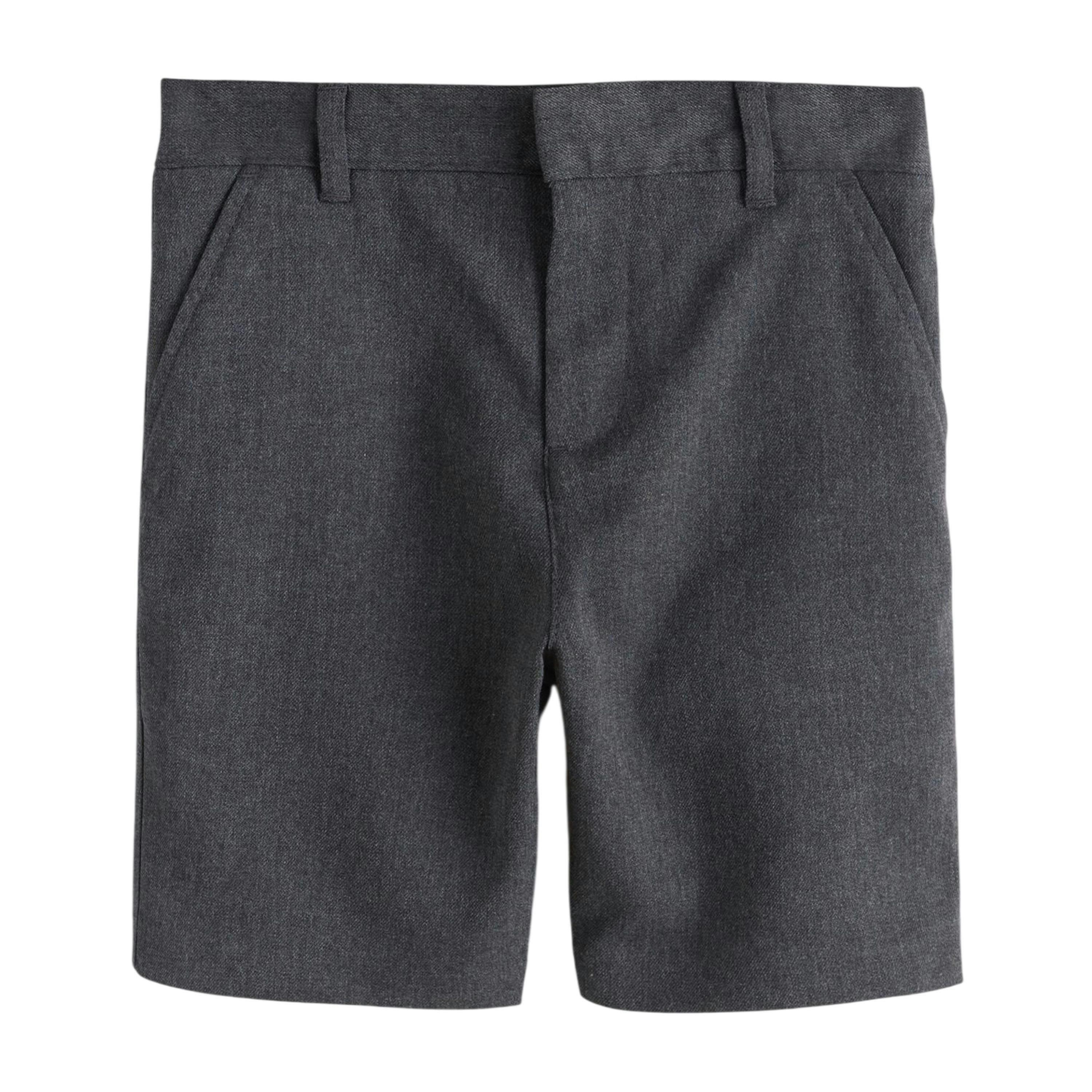 Clarks Boys Plain Regular School Shorts (Pack of 3) — Grey