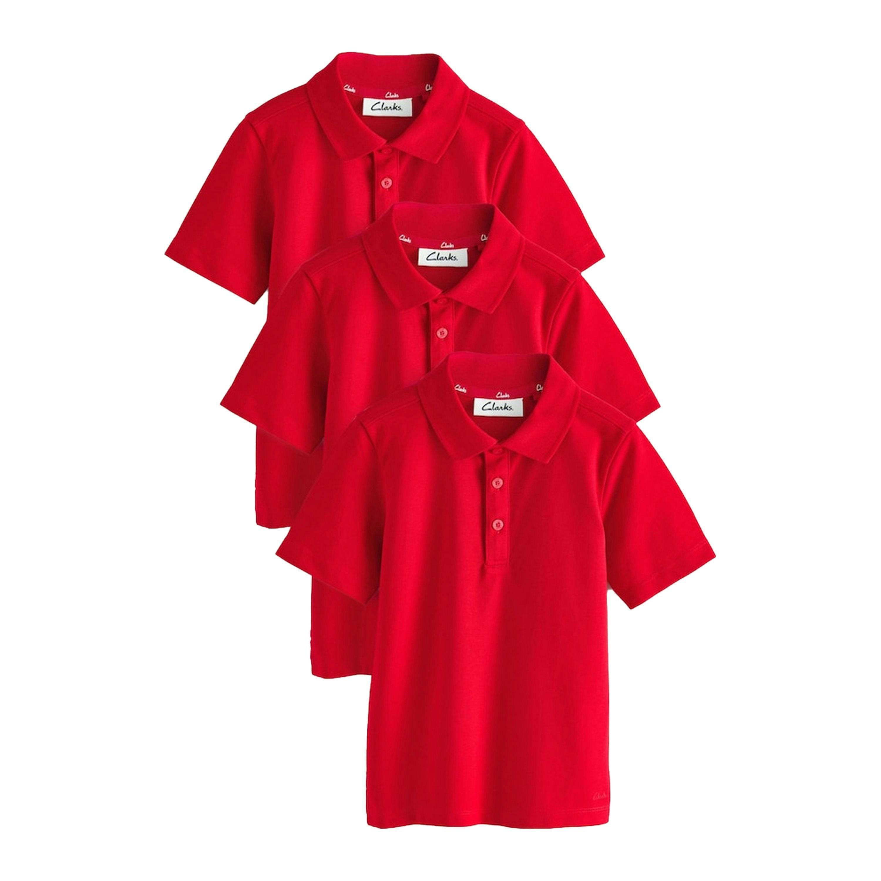 Clarks Boys Short-Sleeved Polo Shirt (Pack of 3) , view 1 of 3