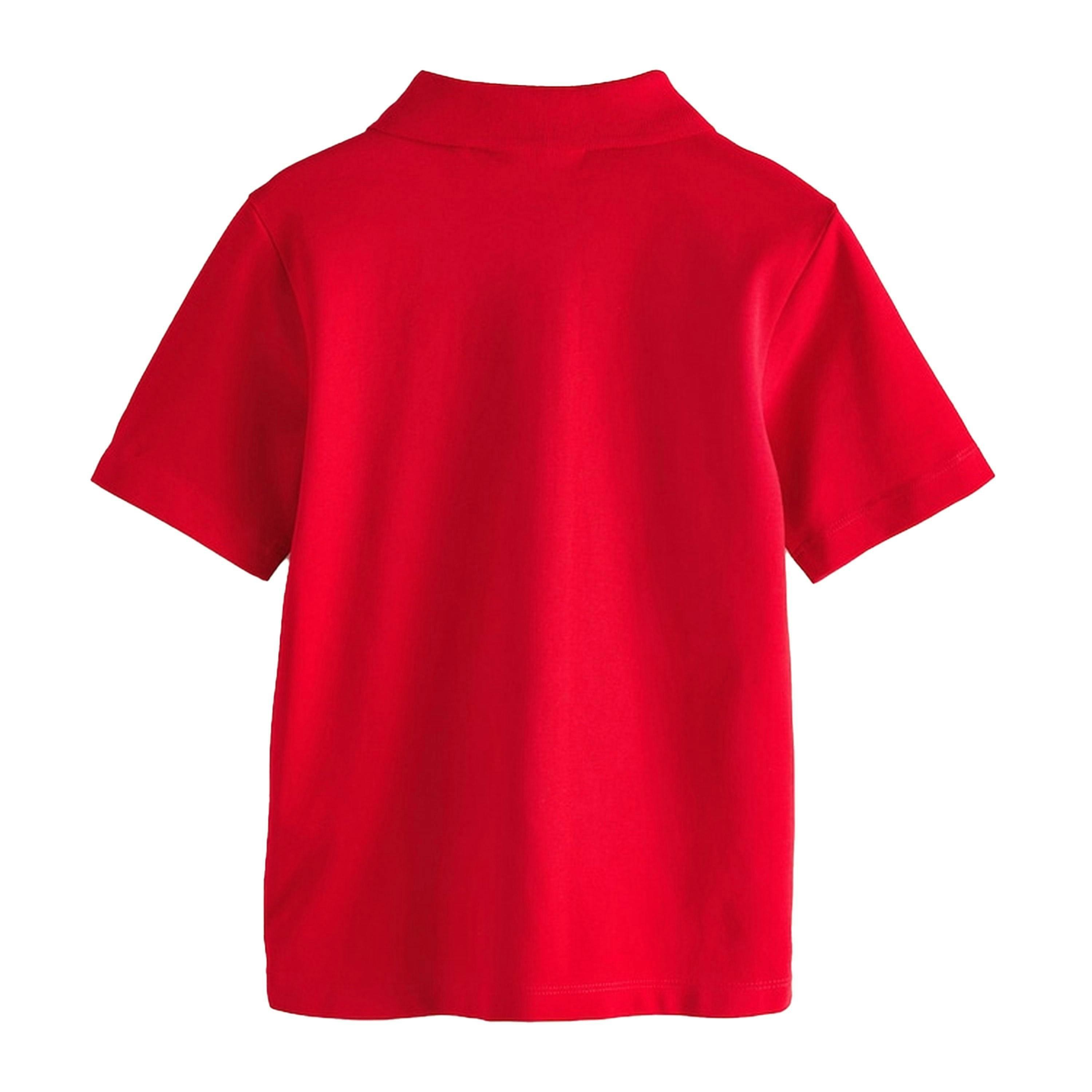 Clarks Boys Short-Sleeved Polo Shirt (Pack of 3) — Red