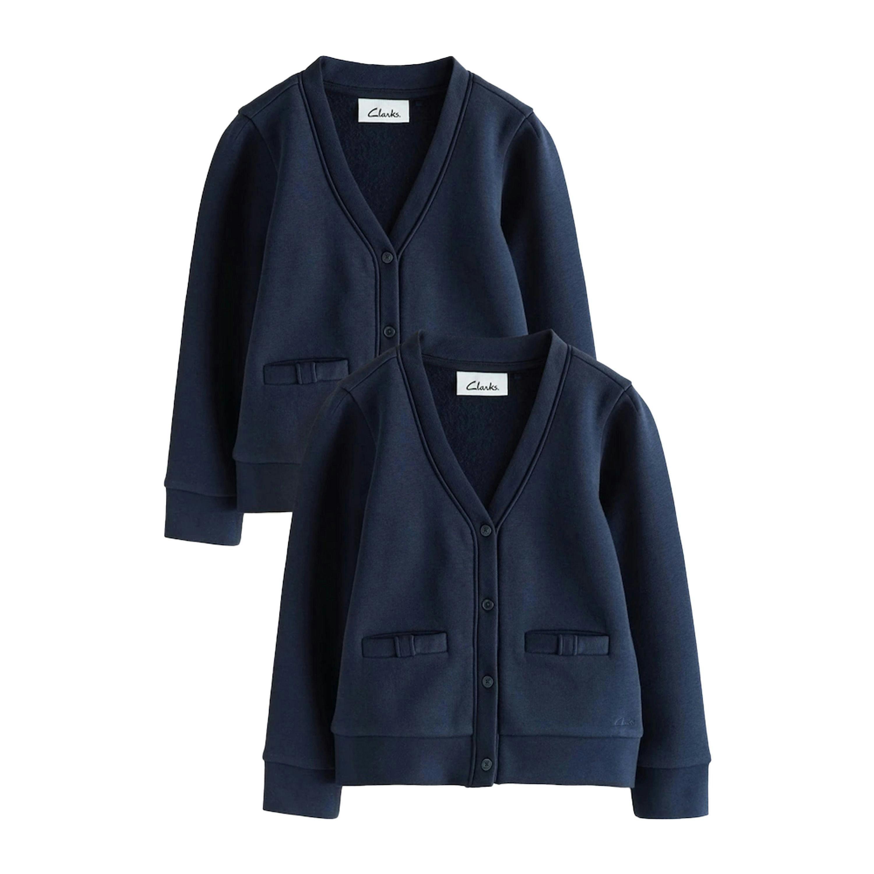 Clarks Girls Bow Cardigan (Pack of 2) , view 1 of 3