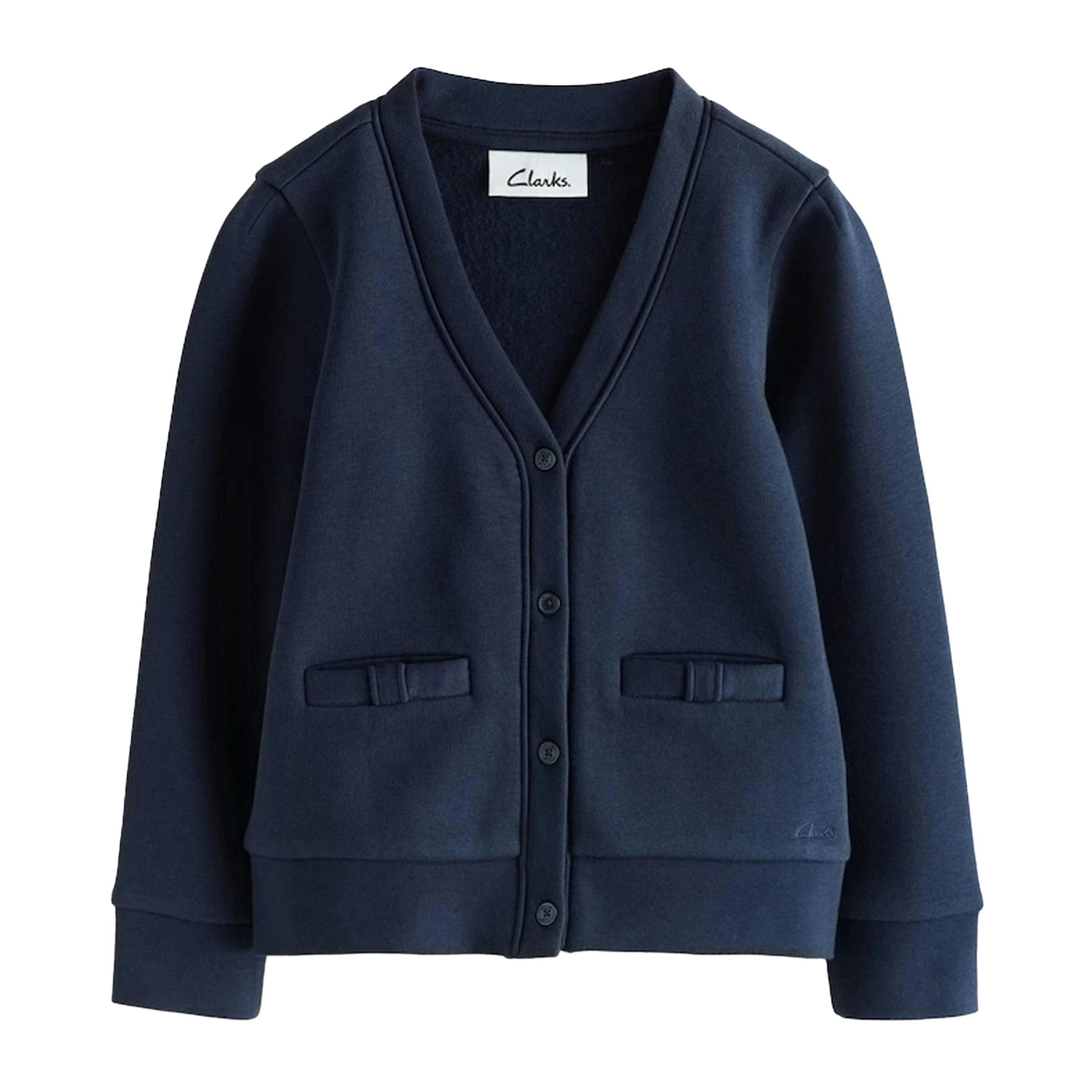 Clarks Girls Bow Cardigan (Pack of 2) — Blue