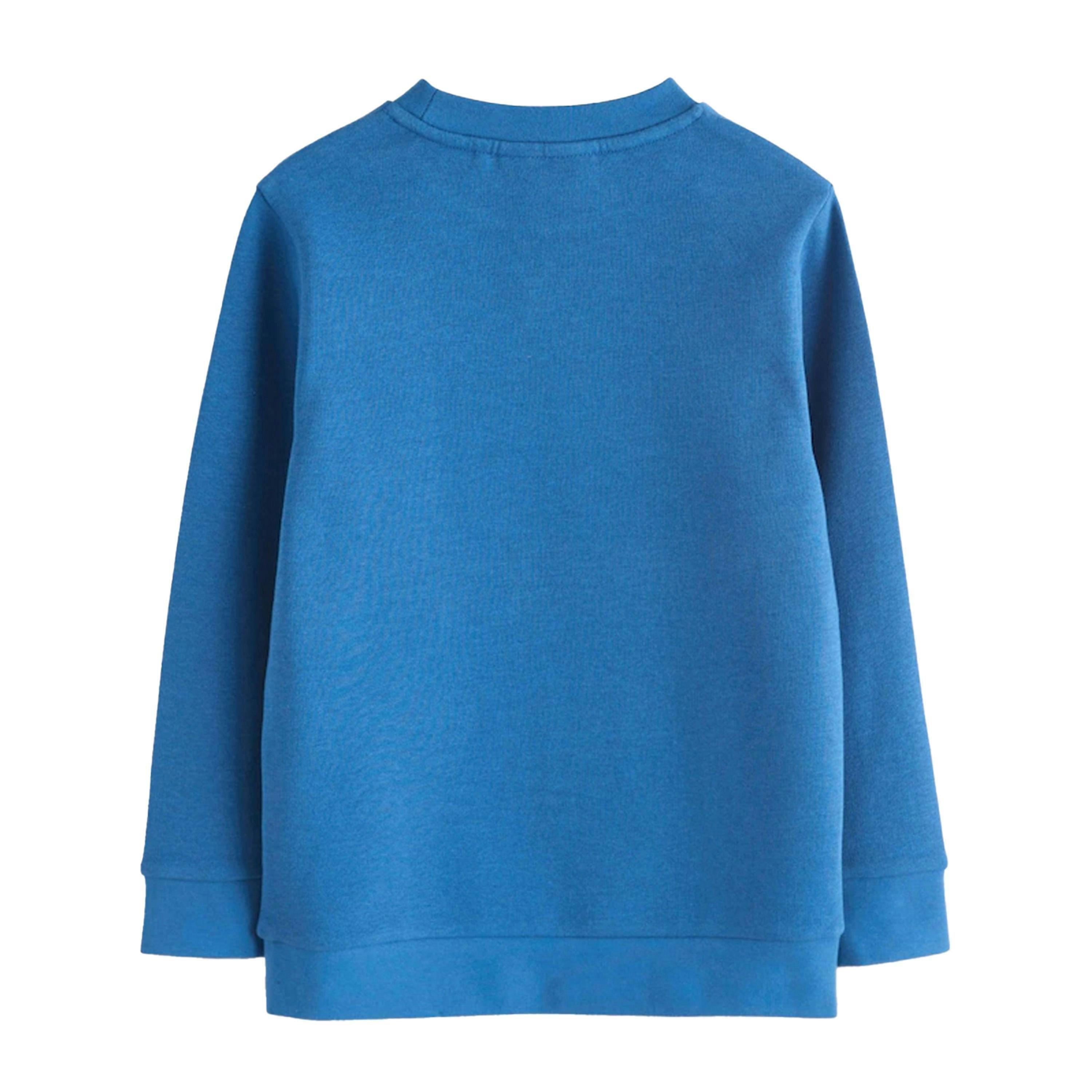 Clarks Boys Plain Crew Neck School Sweat Top (Pack of 2) — Green/Black