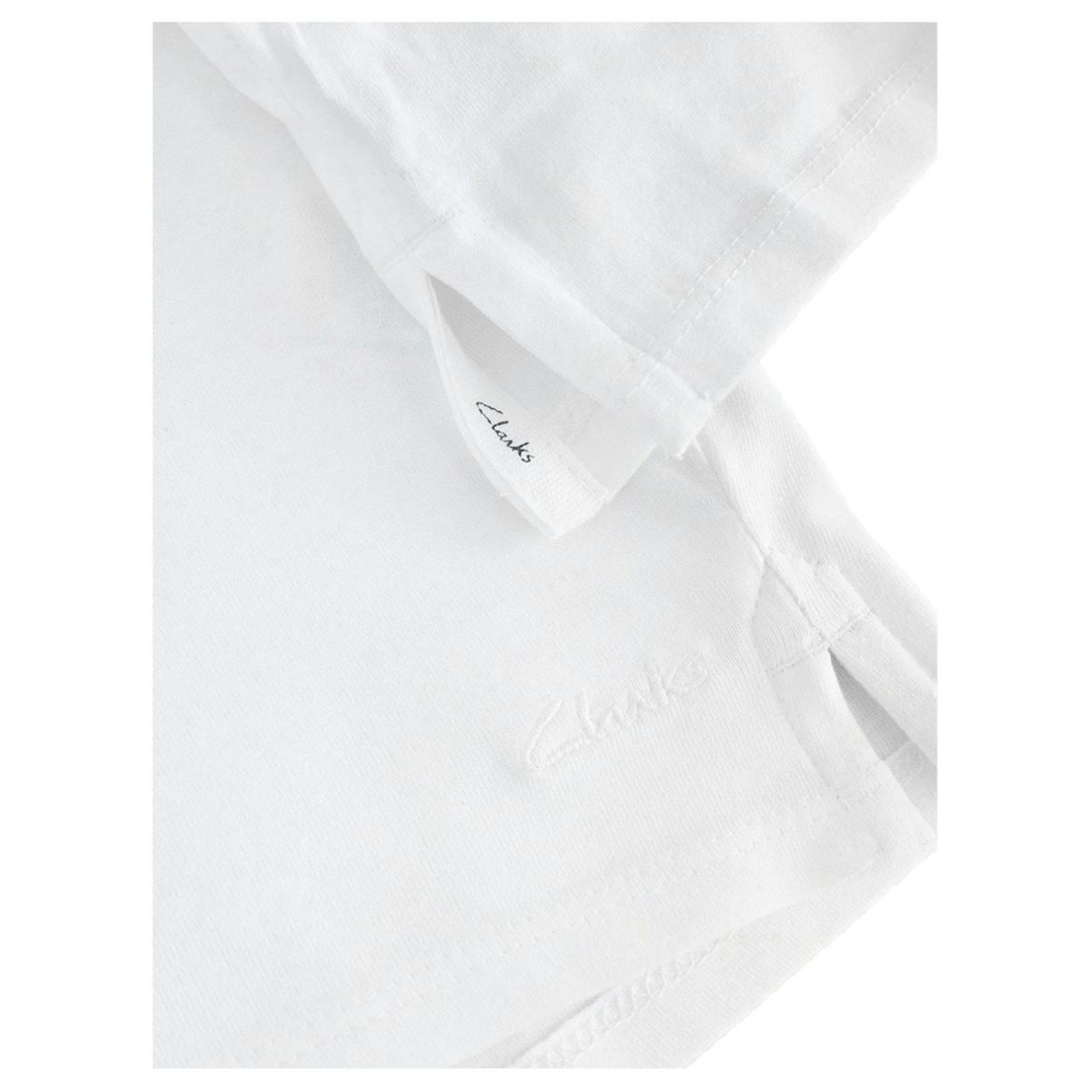 Clarks Childrens/Kids Cotton Sports T-Shirt (Pack of 5) — White