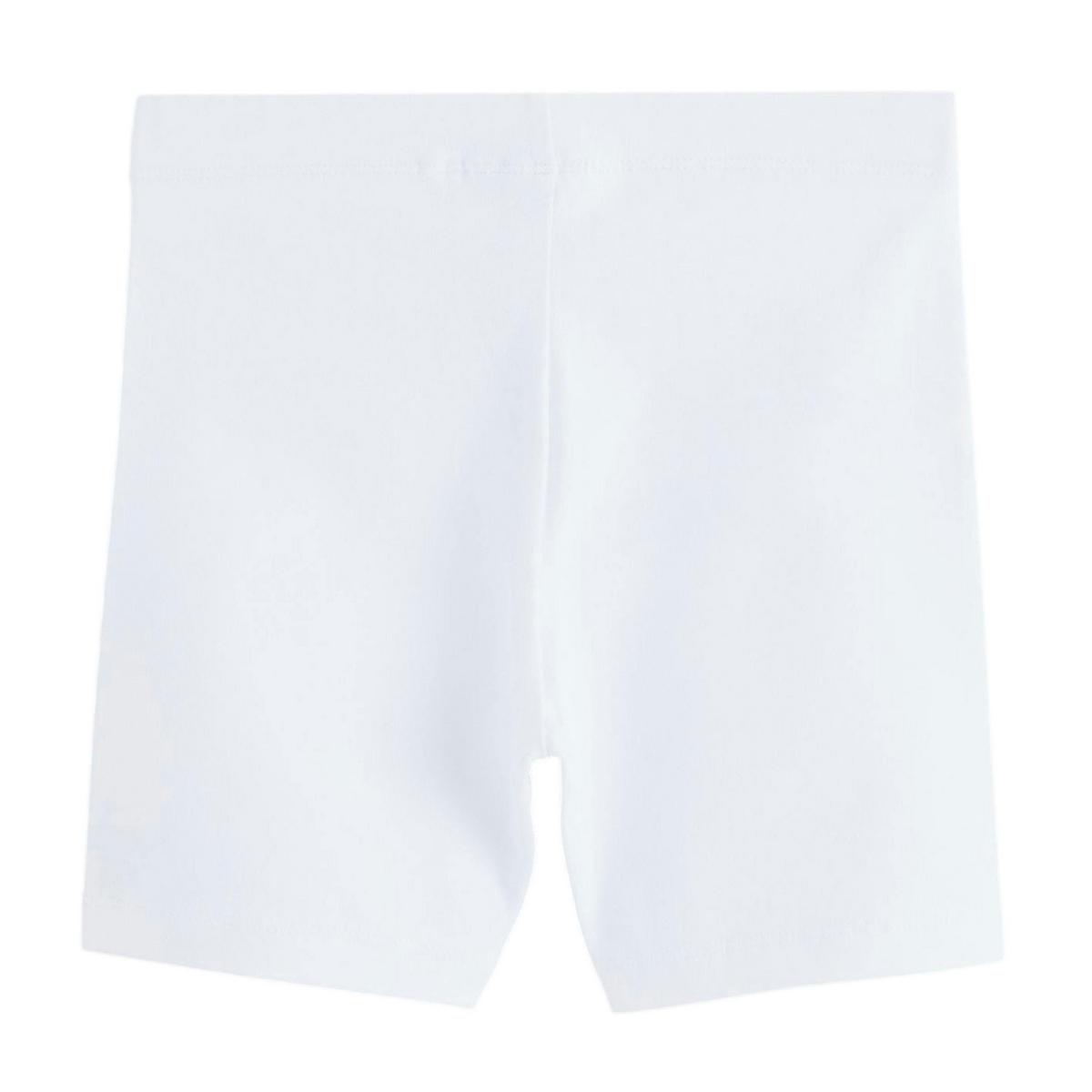 Clarks Girls Jersey Embroidered Logo Cycling Shorts (Pack of 3) — White