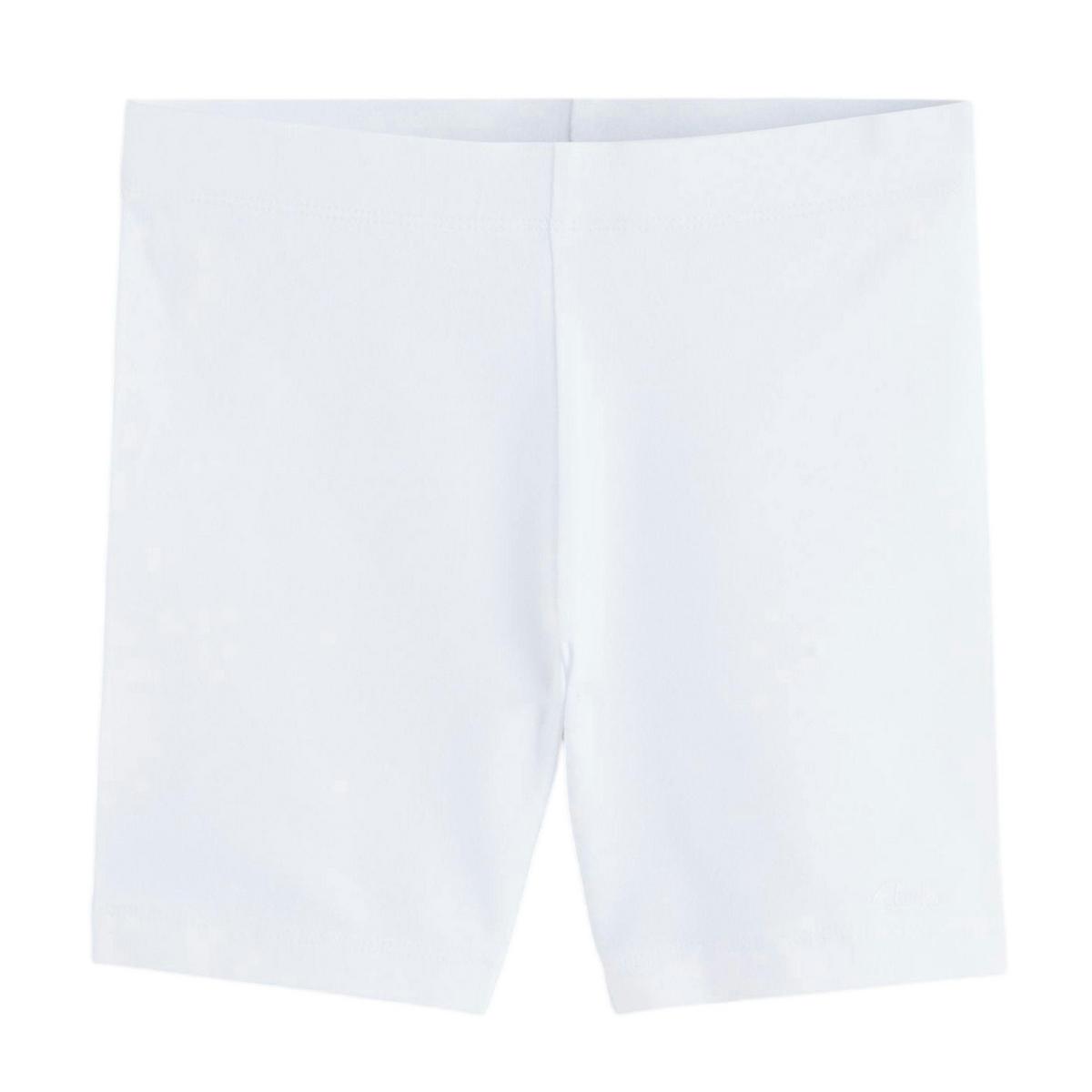 Clarks Girls Jersey Embroidered Logo Cycling Shorts (Pack of 3) — White