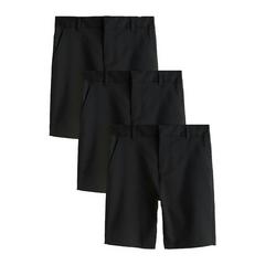 Clarks Boys Regular School Shorts (Pack of 3) — Black 1