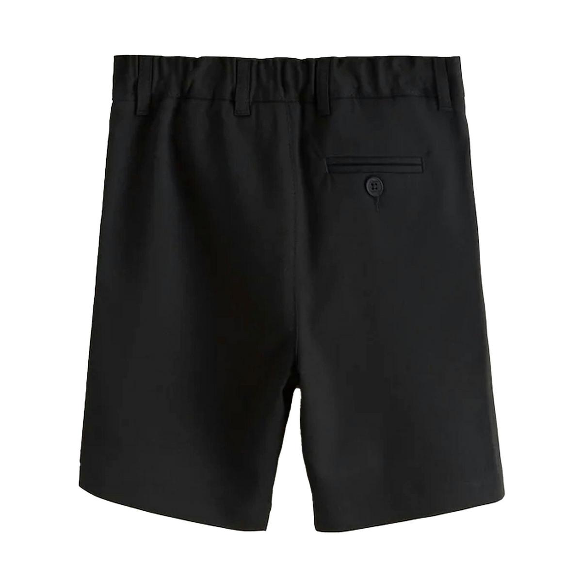Clarks Boys Regular School Shorts (Pack of 3) — Black