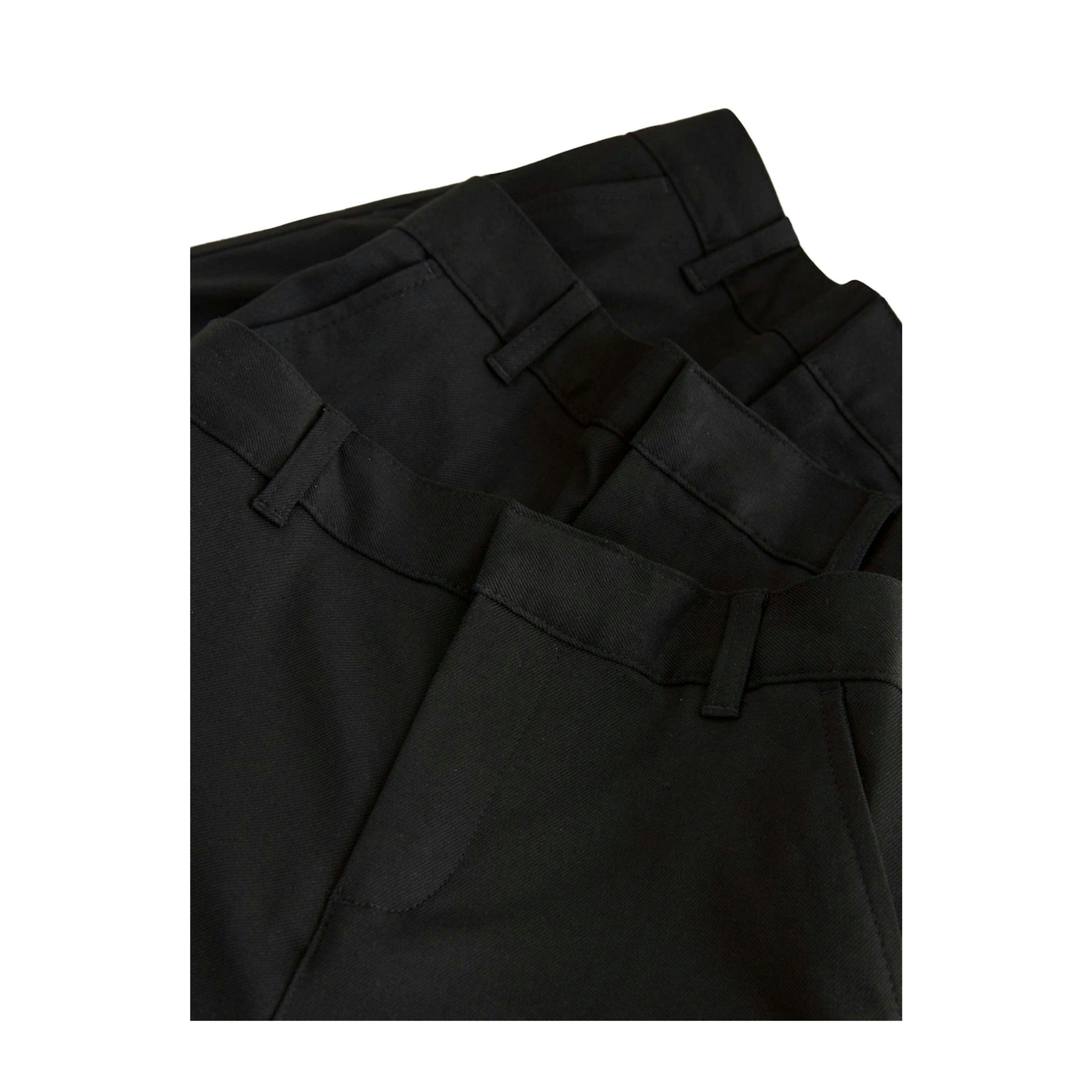 Clarks Boys Regular School Shorts (Pack of 3) — Black