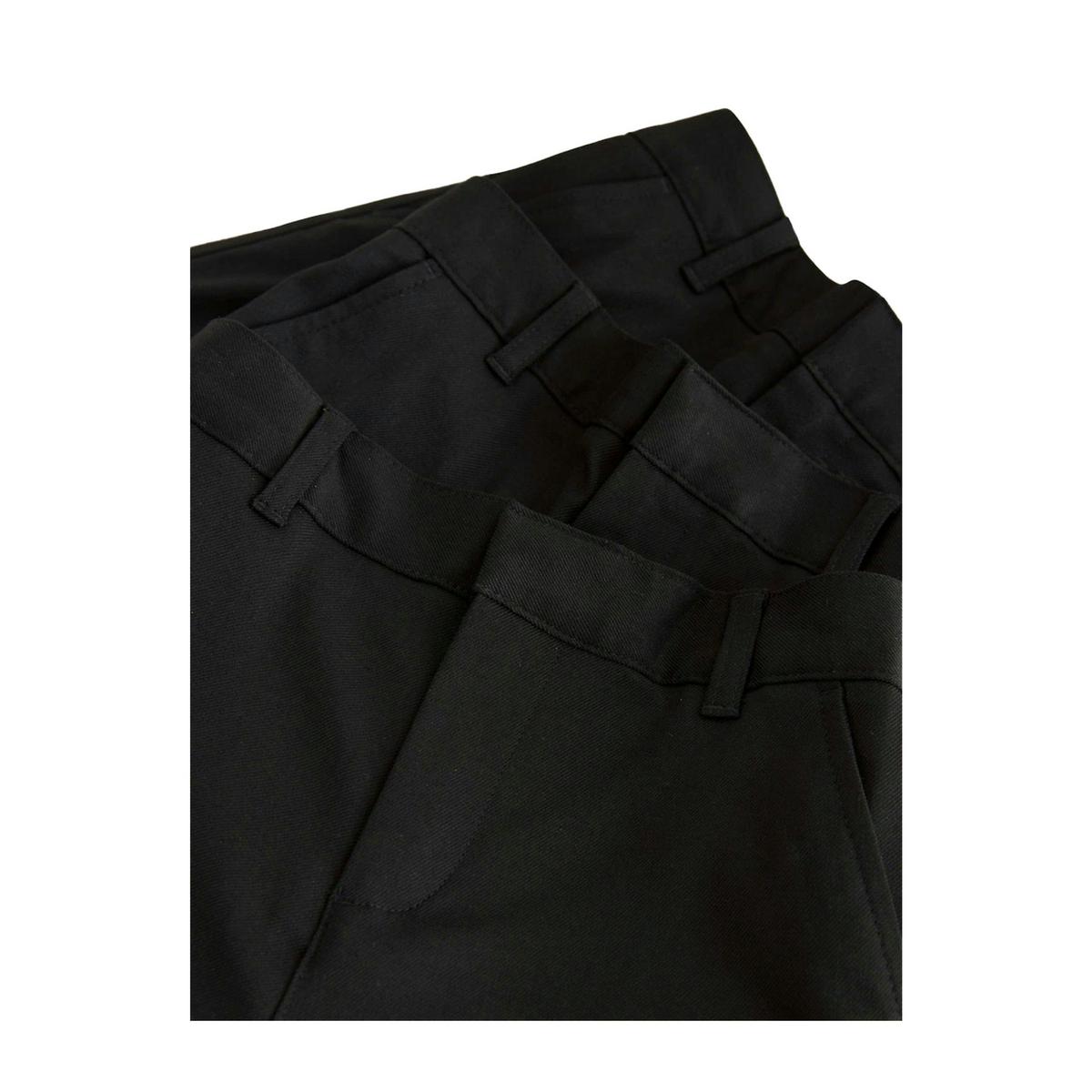 Clarks Boys Regular School Shorts (Pack of 3) — Black