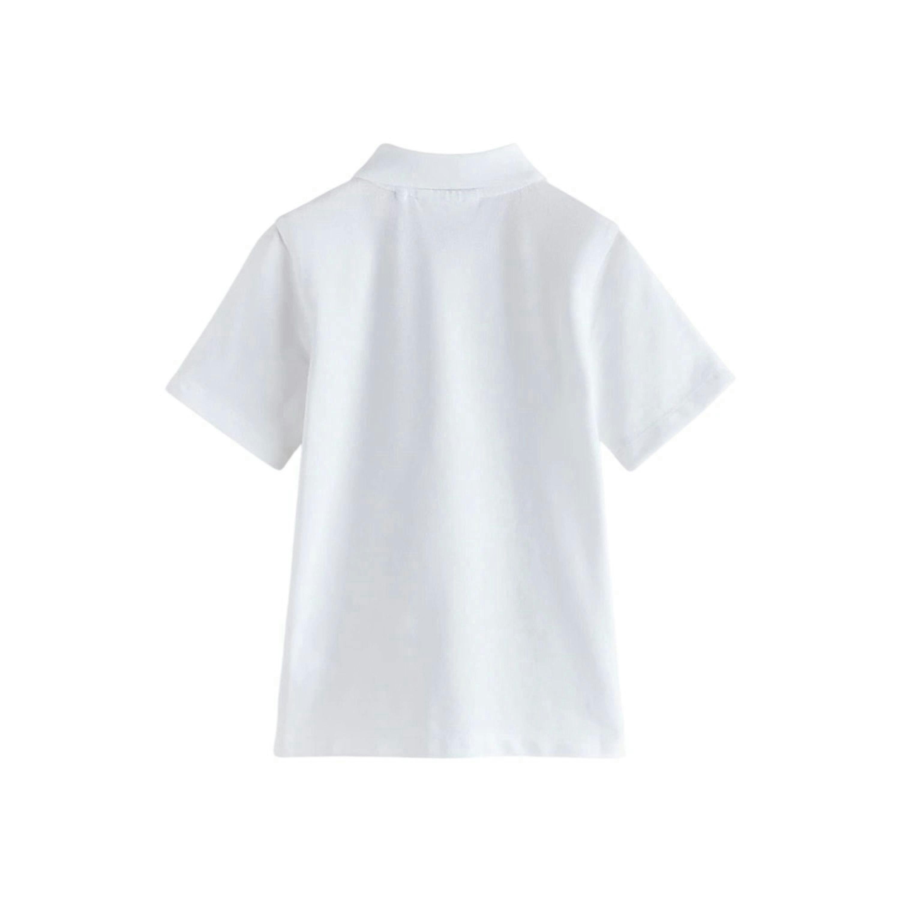 Clarks Boys Short-Sleeved School Polo Shirt (Pack of 3) — White