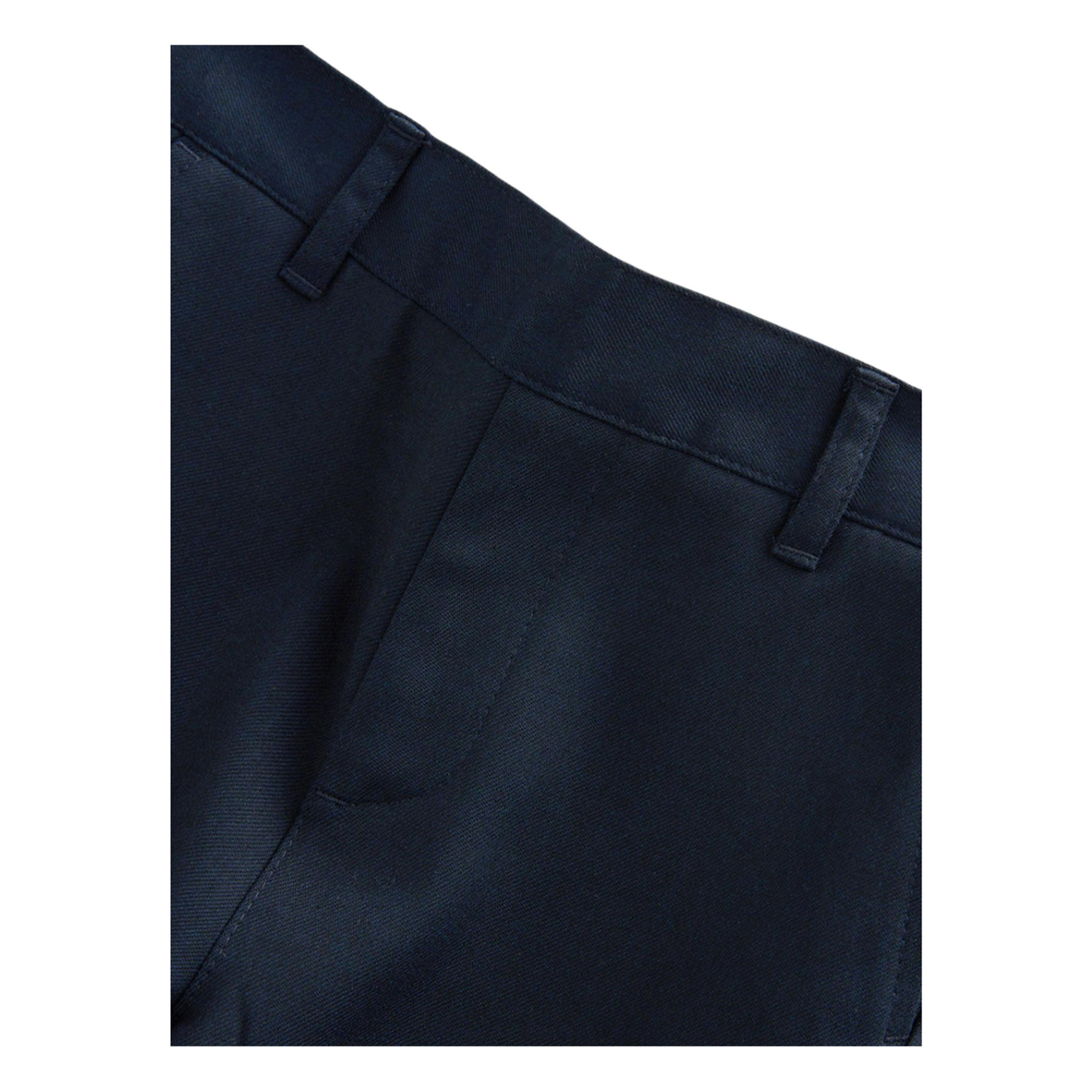 Clarks Boys Plain Regular Trousers (Pack of 2) — Blue/Black