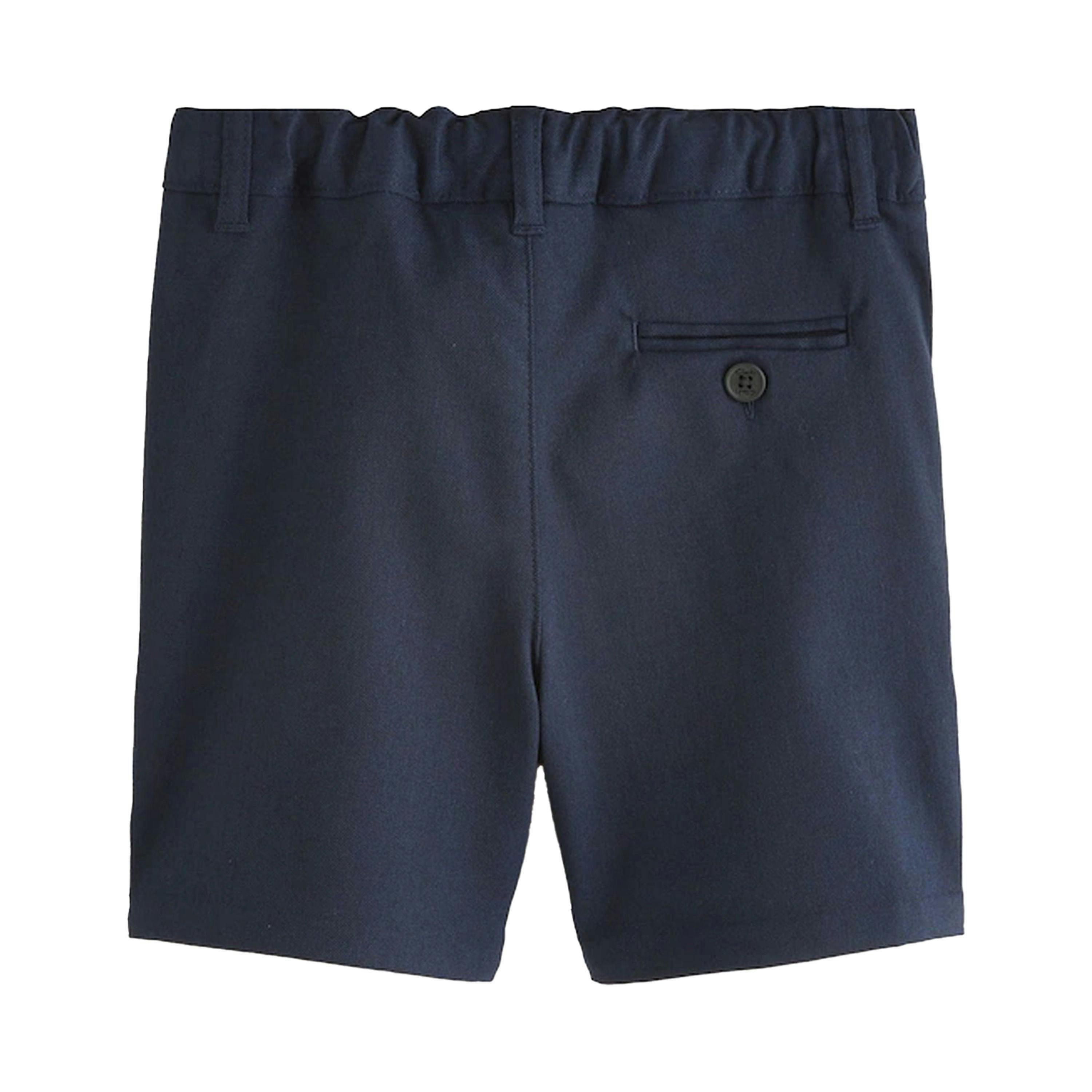 Clarks Boys Plain Regular School Shorts (Pack of 3) — Blue
