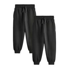 Clarks Boys Cotton Blend Jogging Bottoms (Pack of 2) — Black 1