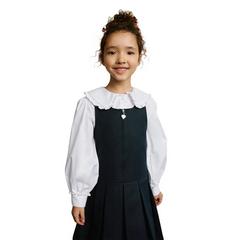 Clarks Girls Frill Collar Long-Sleeved Shirt (Pack of 2) — White 5