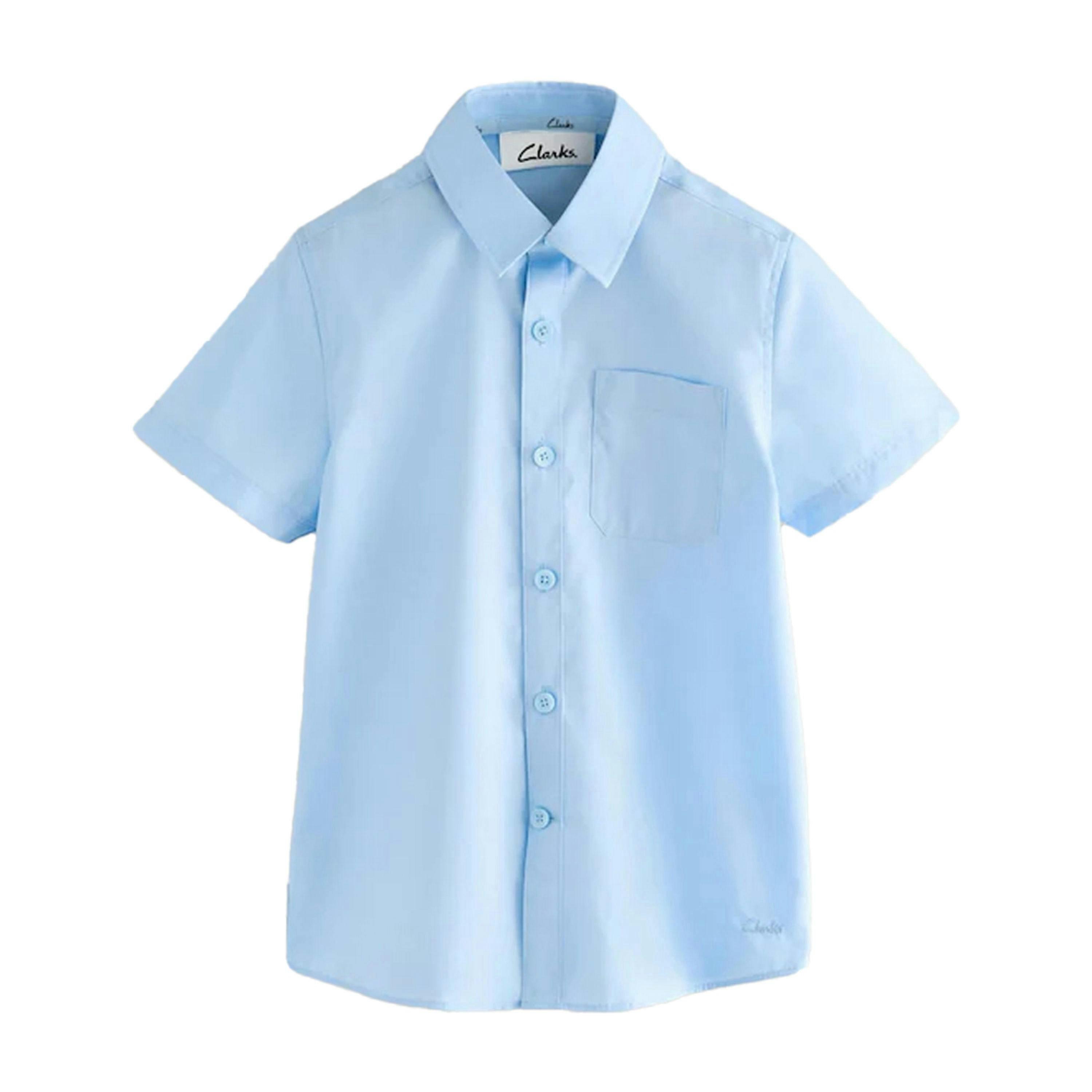 Clarks Boys Short-Sleeved School Shirt (Pack of 3) — 