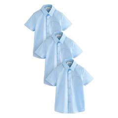 Clarks Boys Short-Sleeved School Shirt (Pack of 3) —  1