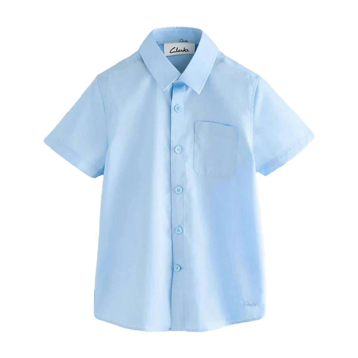 Clarks Boys Short-Sleeved School Shirt (Pack of 3) — 