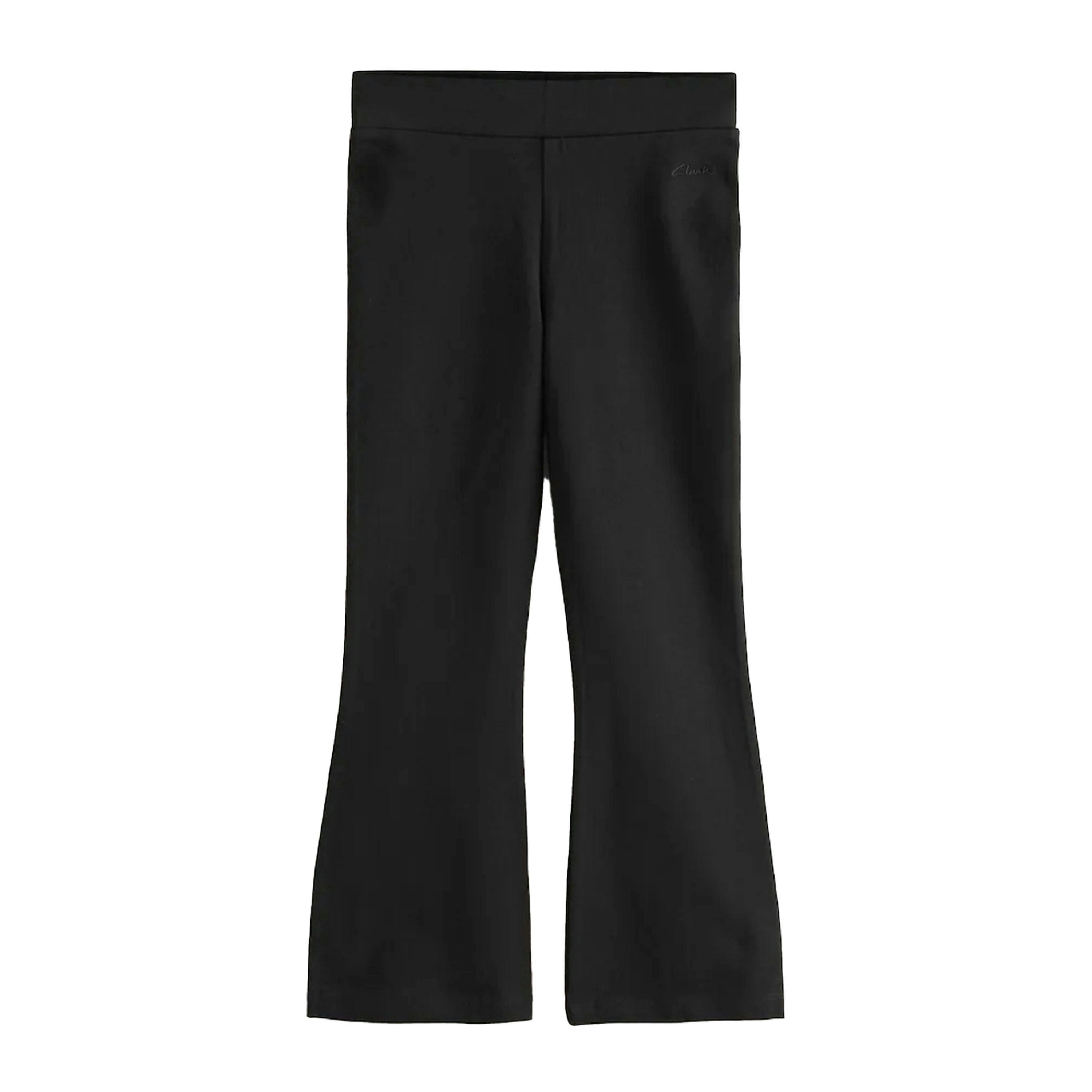 Clarks Girls Flared Leggings (Pack of 2) — Black