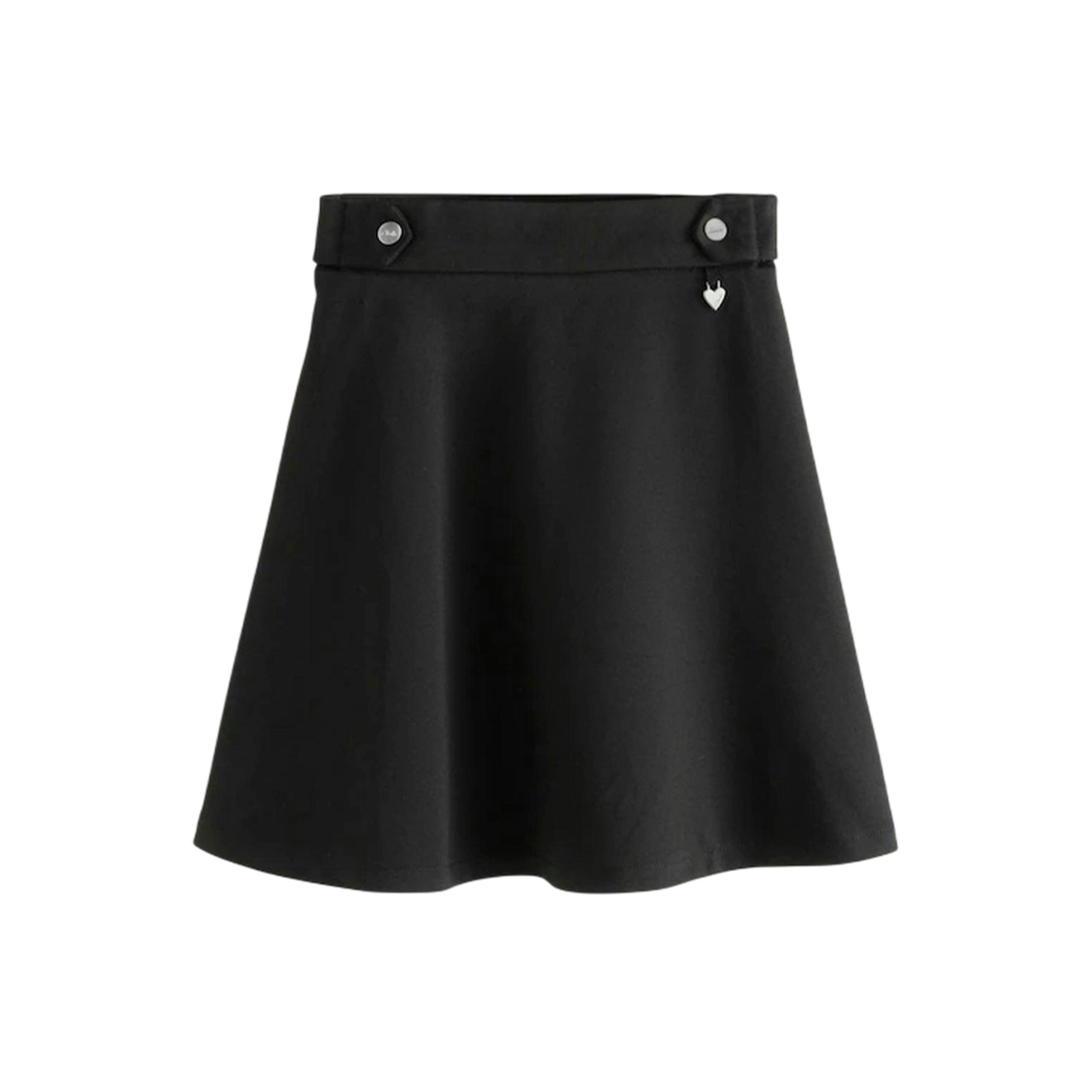 Clarks Girls Heart Pull-On Skater Skirt (Pack of 2) — Black