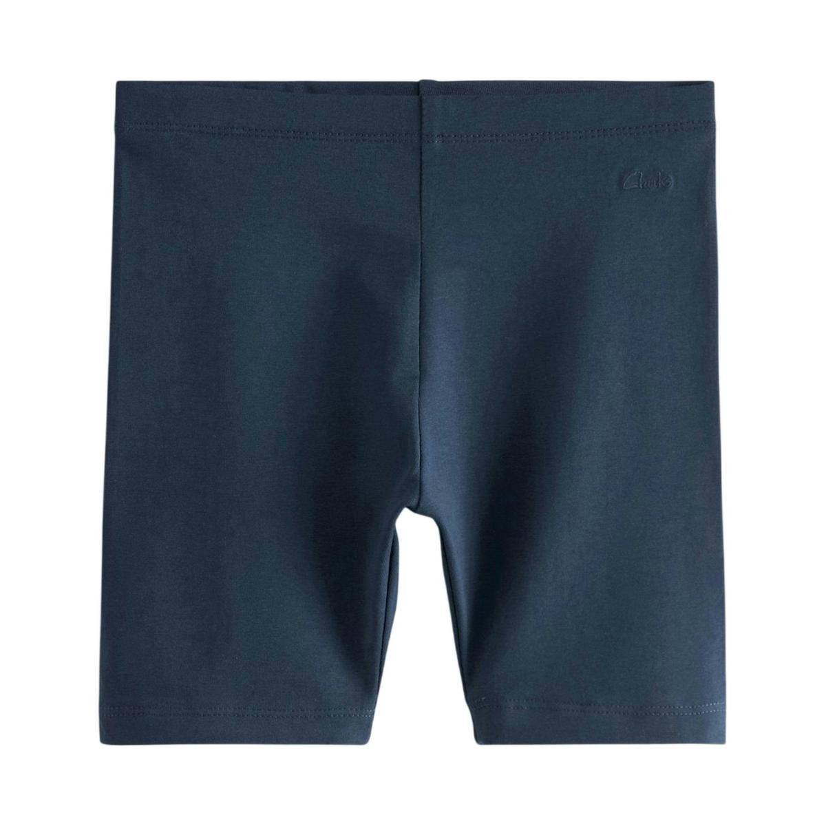 Clarks Girls Jersey Embroidered Logo Cycling Shorts (Pack of 3) — Blue