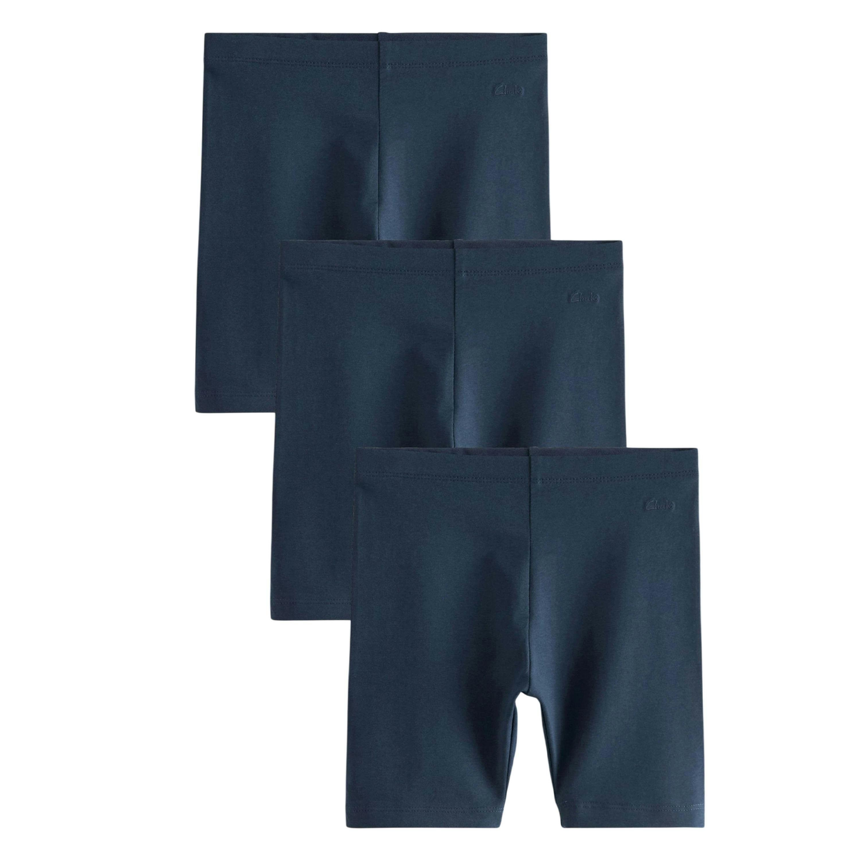 Clarks Girls Jersey Embroidered Logo Cycling Shorts (Pack of 3) , view 1 of 5
