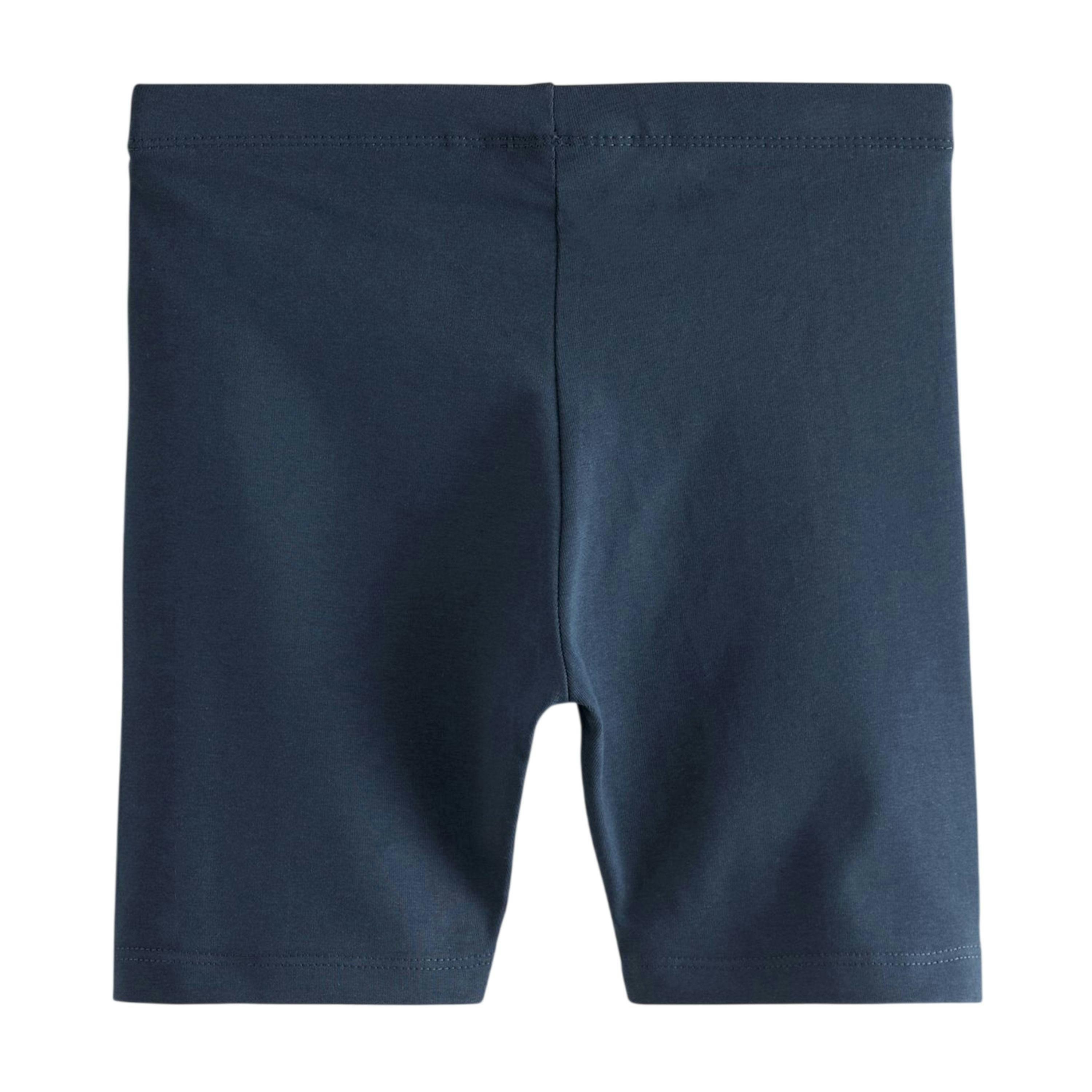 Clarks Girls Jersey Embroidered Logo Cycling Shorts (Pack of 3) — Blue