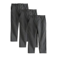 Clarks Boys Pull-On Regular Trousers (Pack of 3) — Grey 1