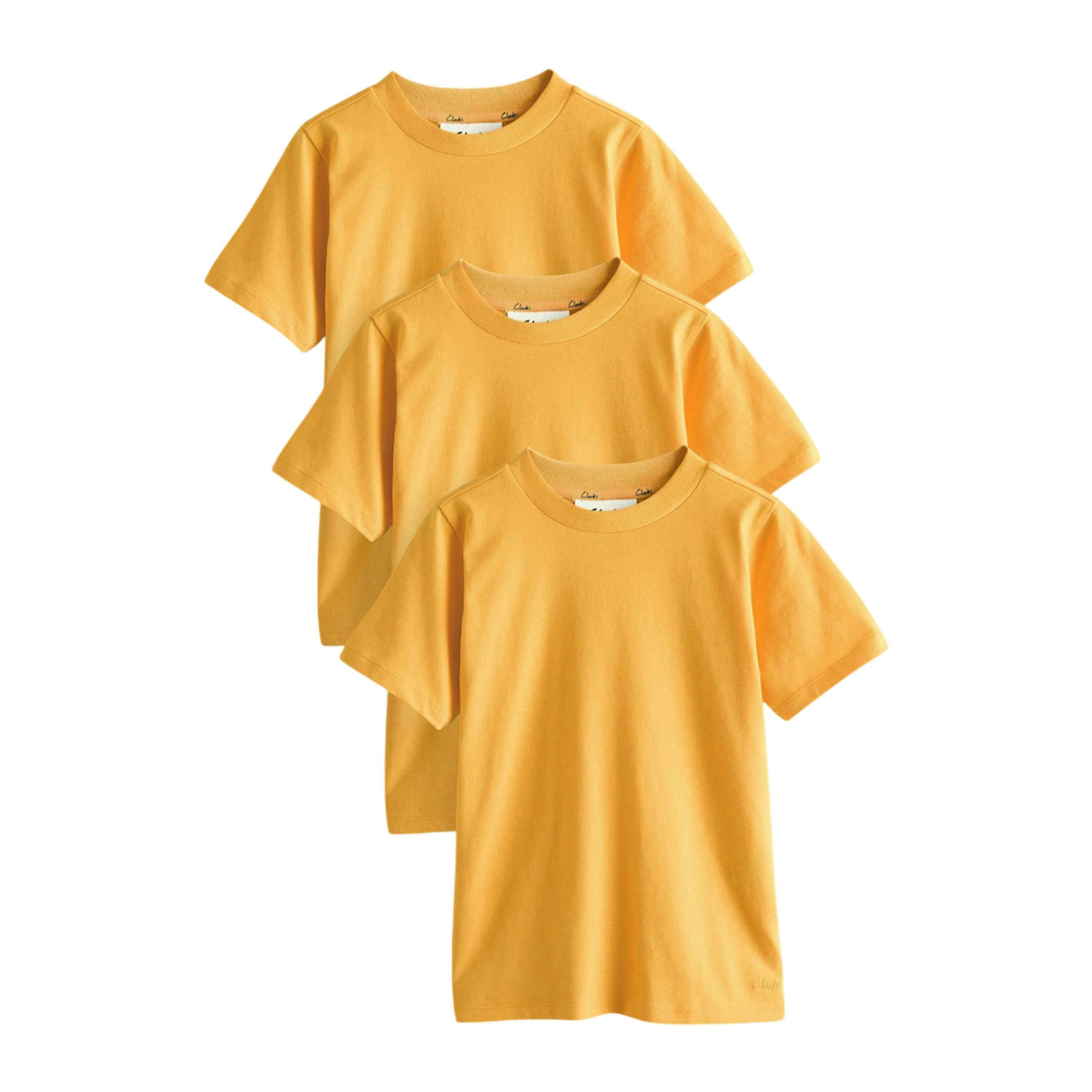 Clarks Boys Embroidered Logo Relaxed Fit T-Shirt (Pack of 3) , view 1 of 4