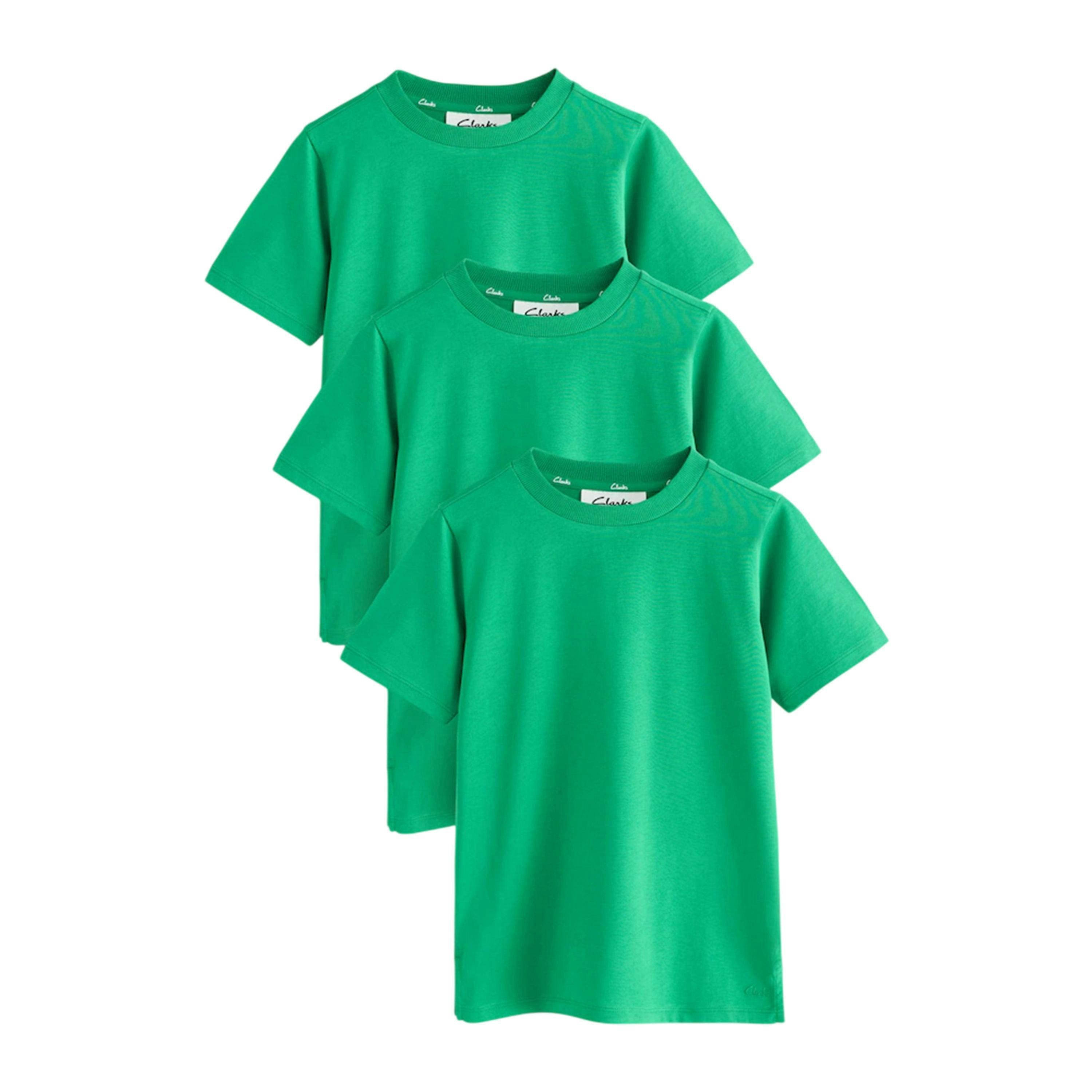 Clarks Boys Embroidered Logo Relaxed Fit T-Shirt (Pack of 3) , view 3 of 3