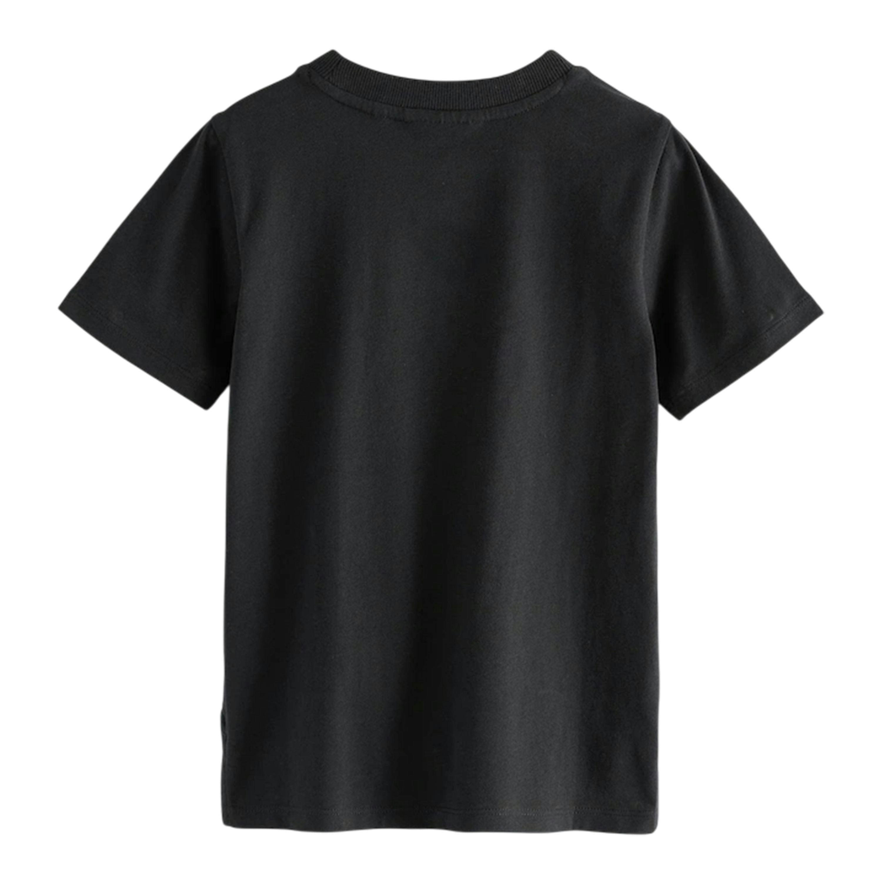 Clarks Boys Embroidered Logo Relaxed Fit T-Shirt (Pack of 3) — Black