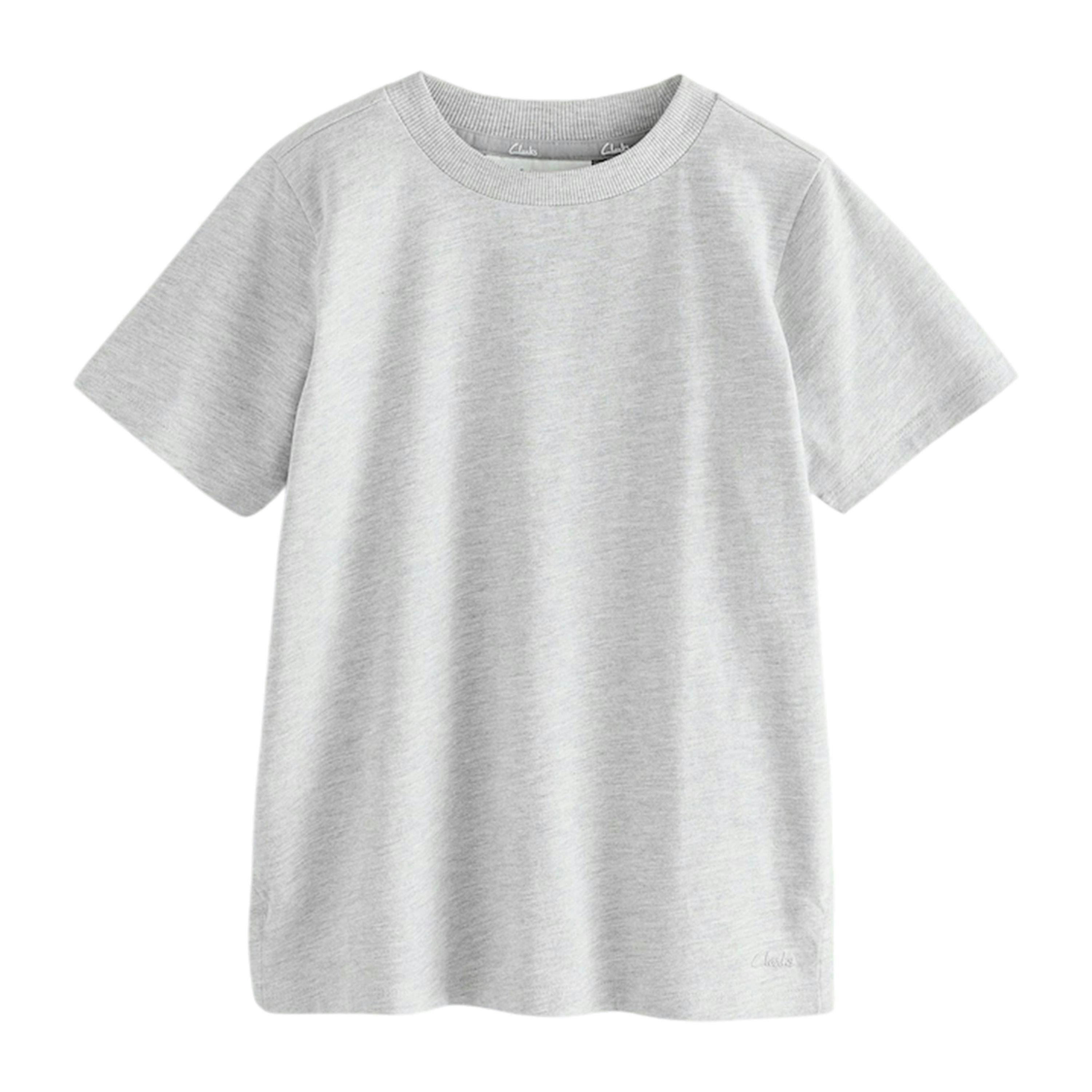 Clarks Boys Embroidered Logo Relaxed Fit T-Shirt (Pack of 3) — Black