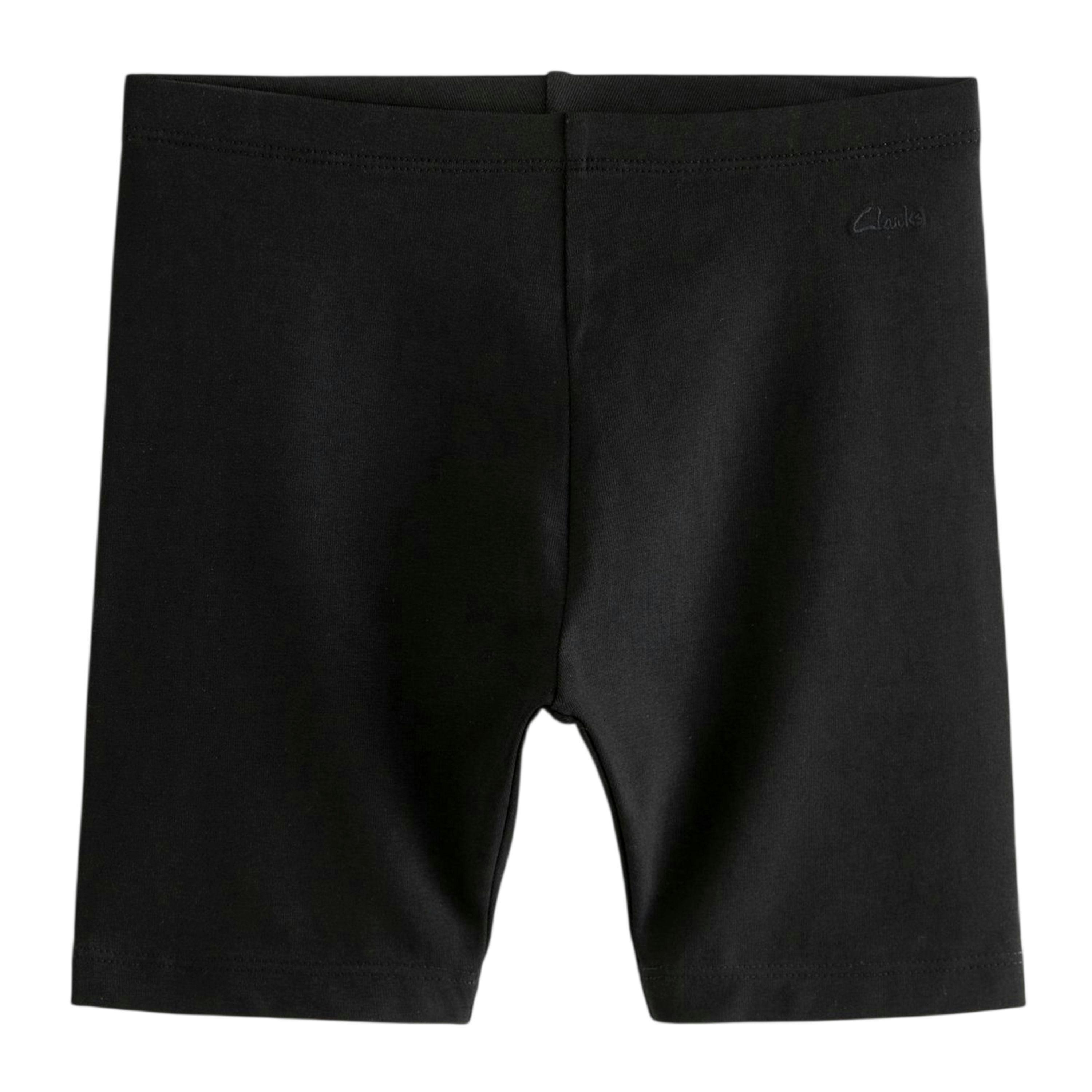 Clarks Girls Jersey Cycling Shorts (Pack of 3) — Black