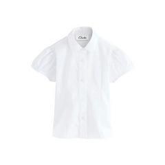 Clarks Girls Fitted Puff Sleeve School Shirt (Pack of 3) — White 2